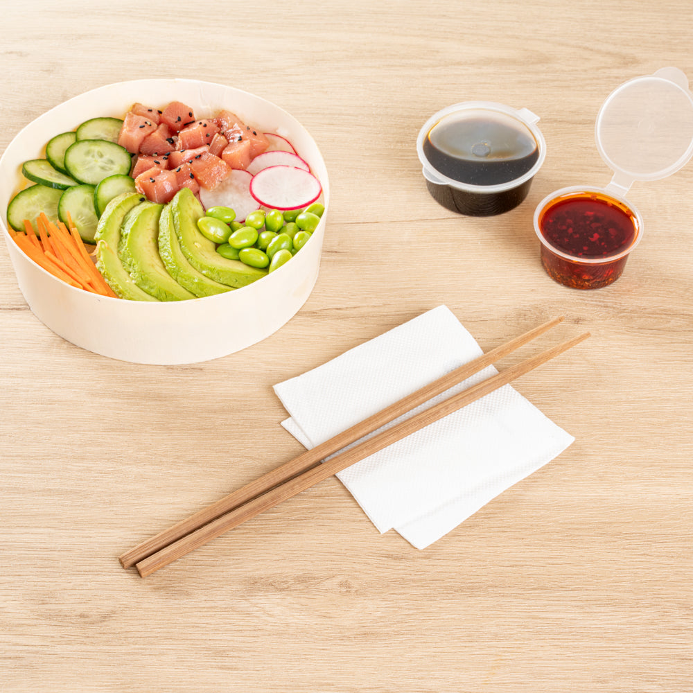 Premium Bamboo Chopsticks - 100 Count Box of 9.5