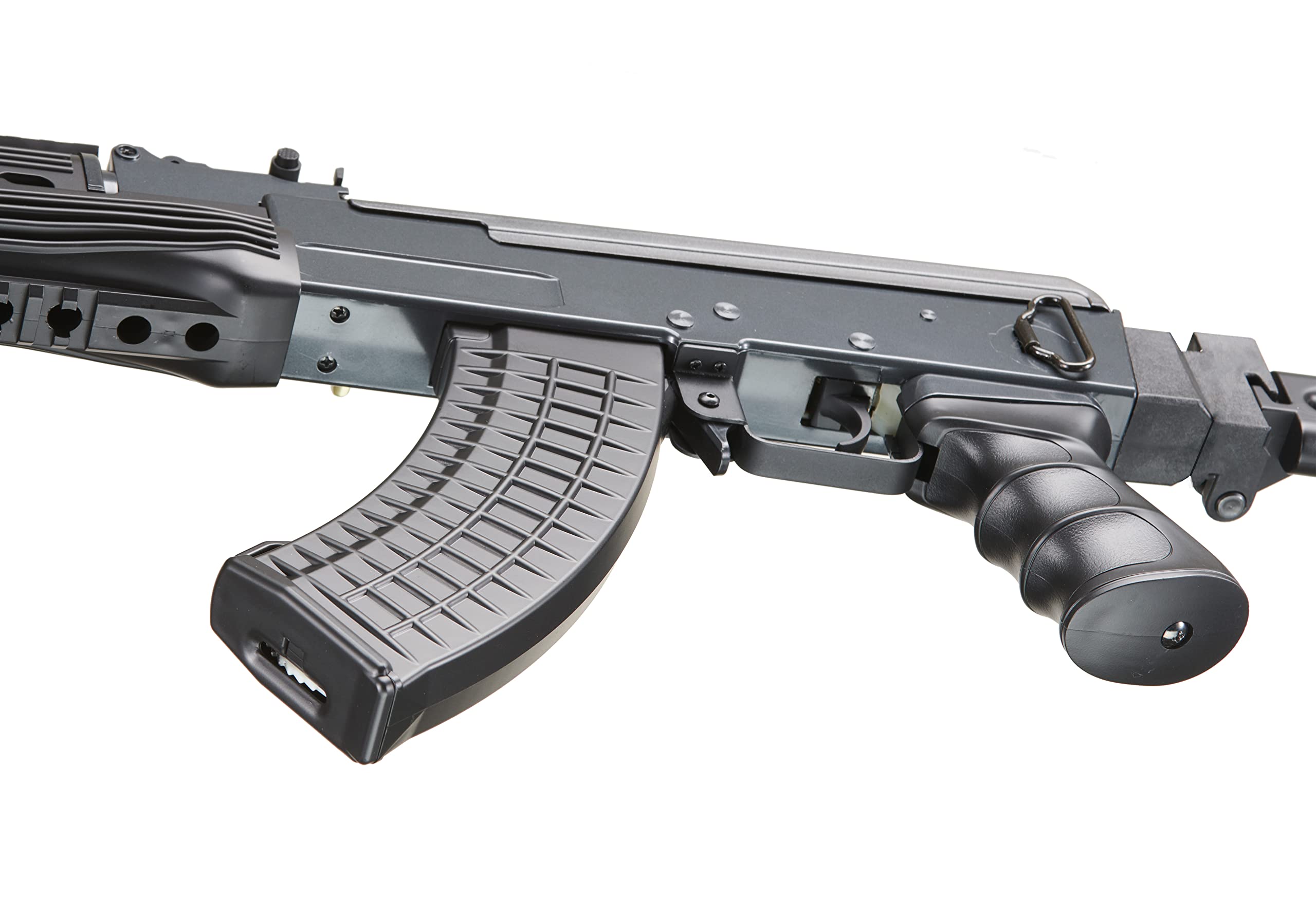 365 FPS DE Airsoft AK-47 AEG Rifle with Side Folding Stock - Includes Battery & Charger (Black) | Perfect for Tactical Training, Airsoft Games & Outdoor Shooting Practice