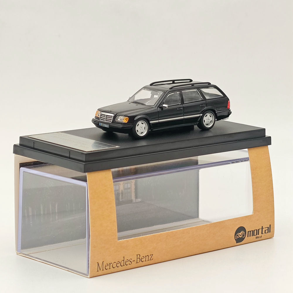 1:64 Scale Mercedes Benz S124 Diecast Model Car - White & Black Collectible Toy for Adults & Kids | Perfect for Display, Gifts, and Diecast Collections