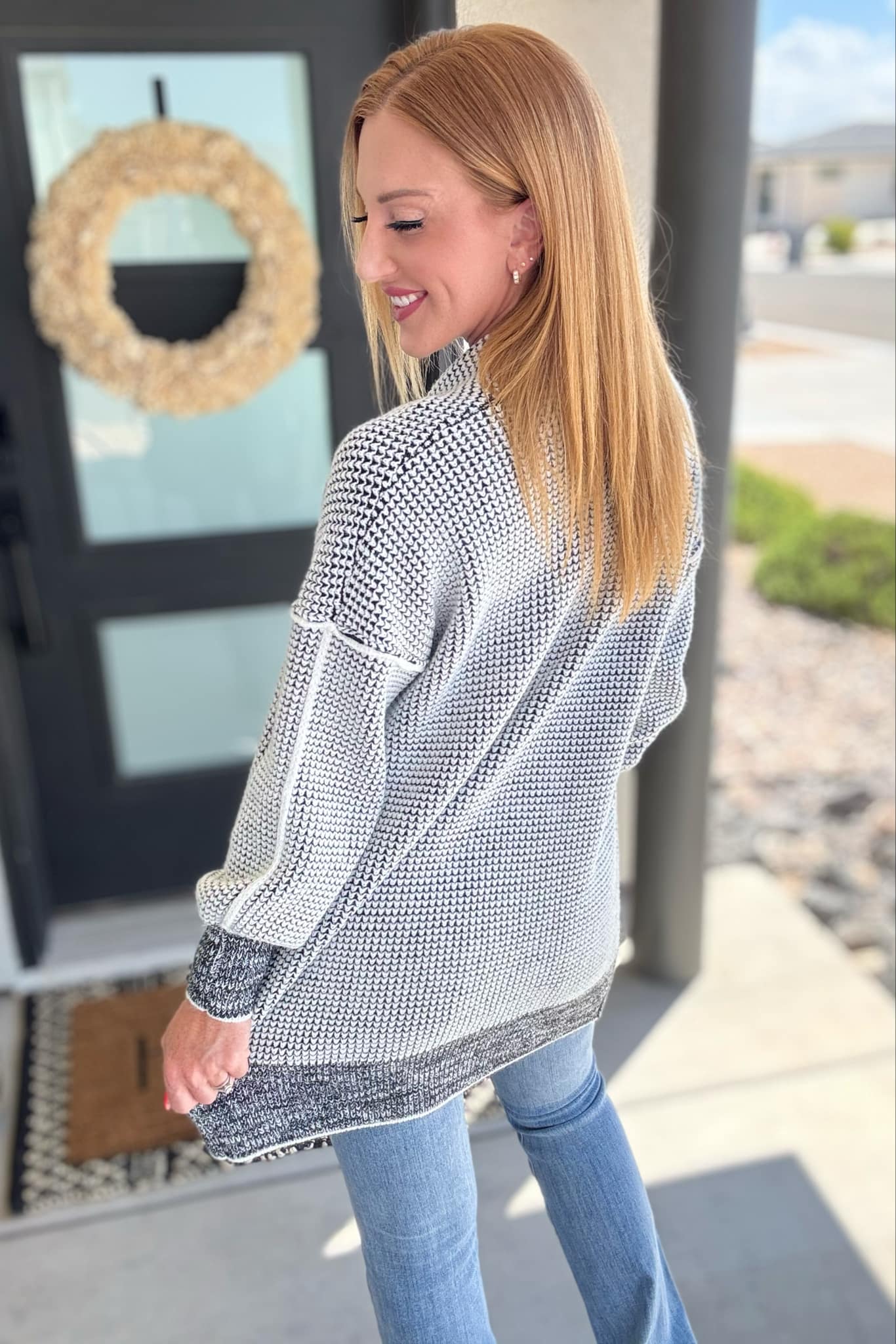 PREORDER: Stylish Contrast Trim Knit Cardigan for Women - 4 Color Options | Cozy Fall & Winter Layering Essential