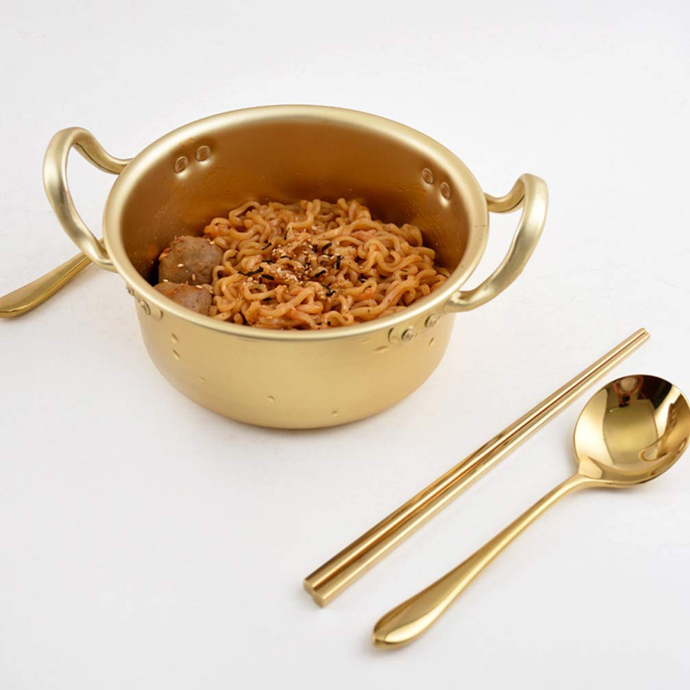 **DOITOOL Korean Instant Noodle Pot – Mini Ramen & Stew Pot with Double Handles, Non-Stick, Multi-Functional for Quick Meals, Dorm Cooking, and Hot Pot at Home**