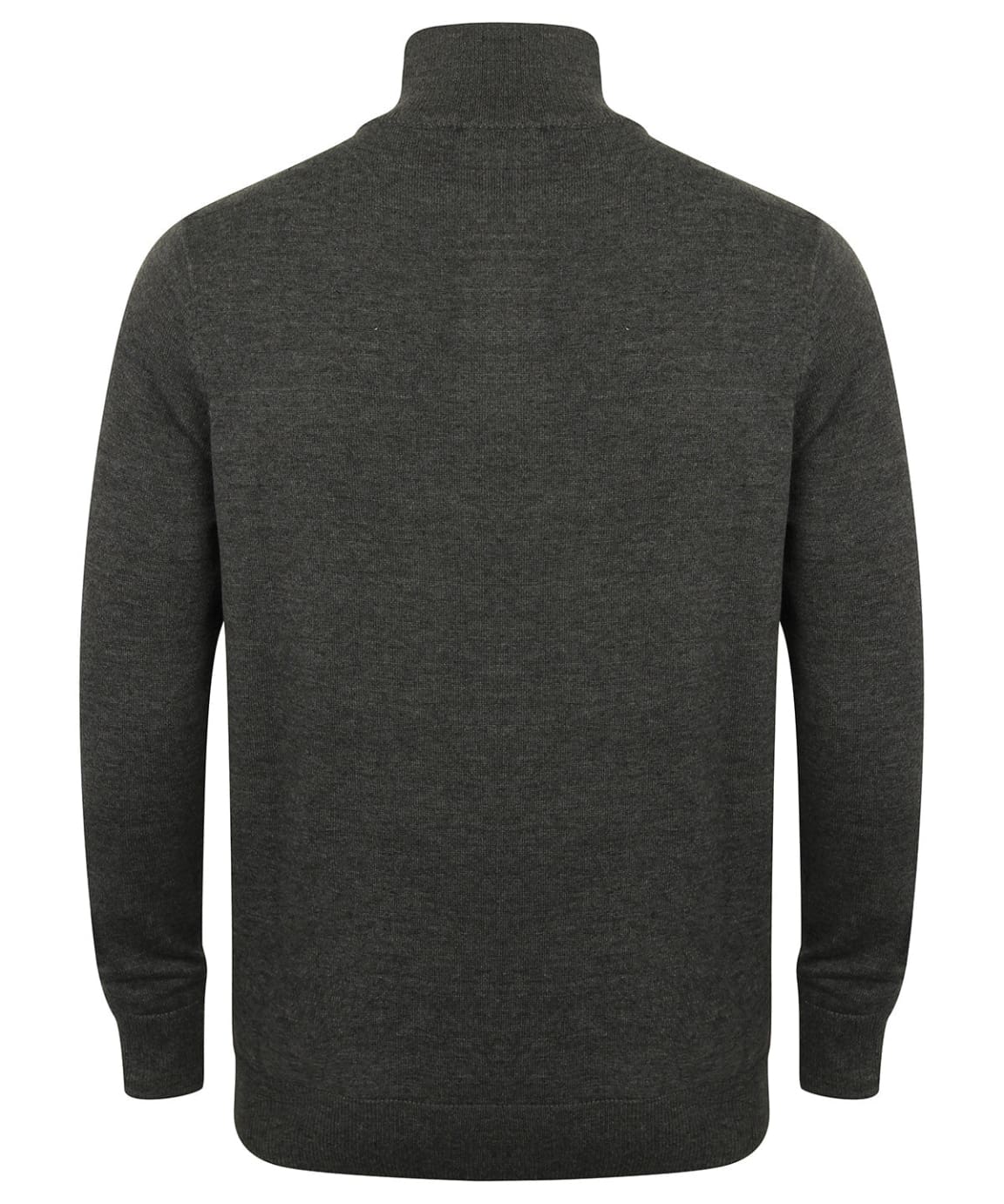 Henbury 1/4 Zip Knitted Jumper for Men - Soft Winter Pullover Sweater for Casual Wear & Outdoor Activities