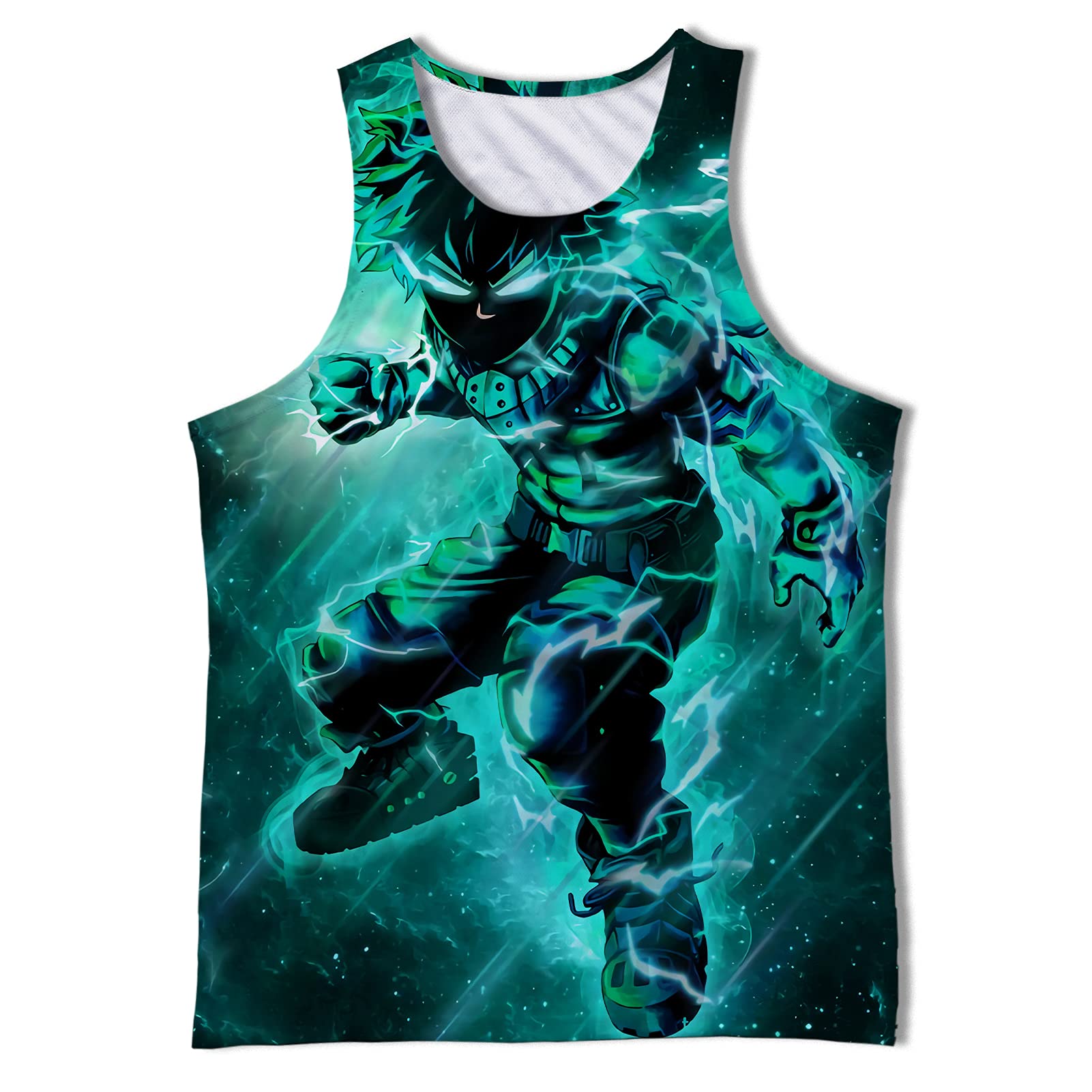 My Hero Anime Tank Top for Men - Sleeveless Workout Shirt | Cool Graphic Tee for Gym, Running & Cosplay | Boku No Hero Academia Merch