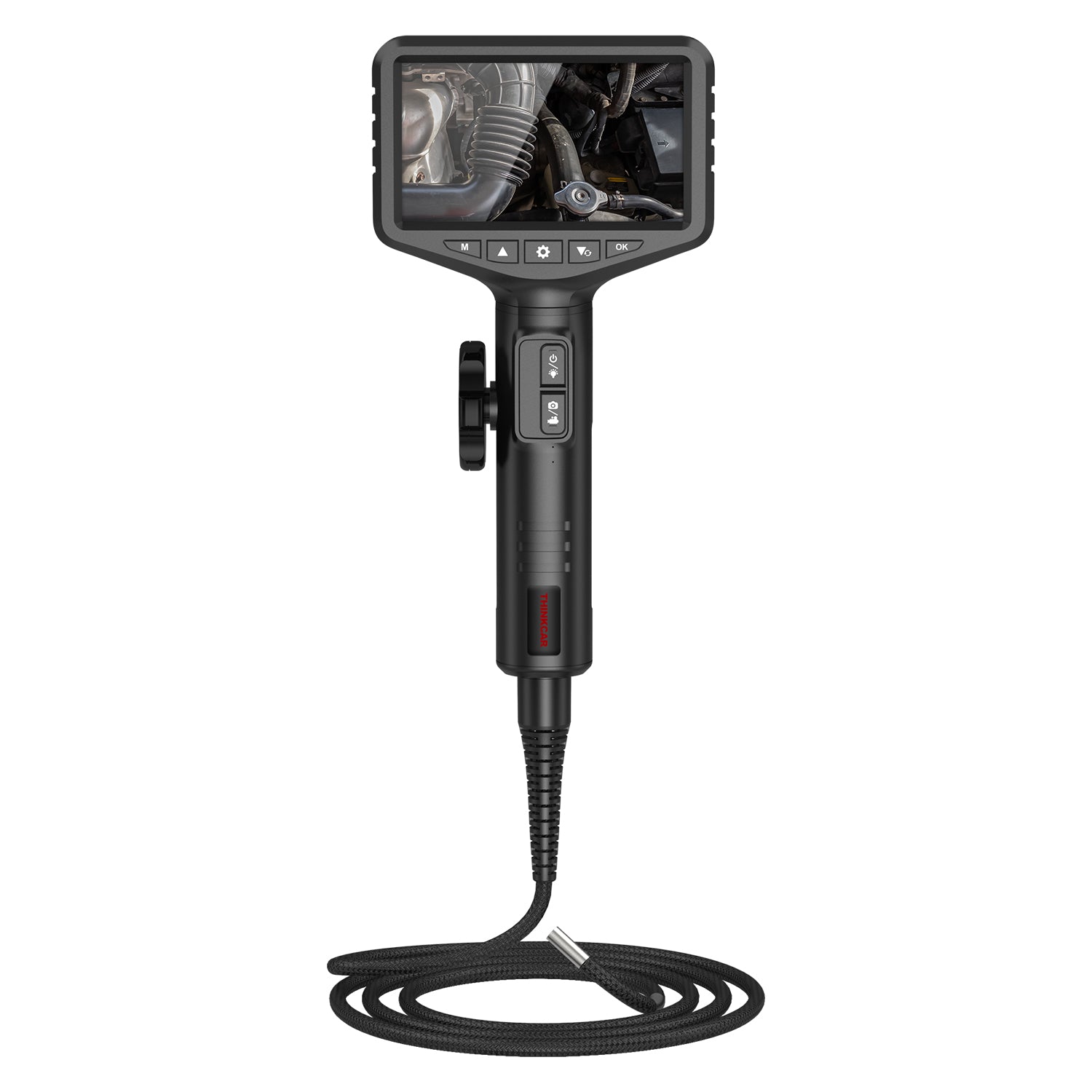 ES401 Dual Lens Articulating Endoscope with 6 Adjustable LED Lights - HD Inspection Camera for Plumbing, Automotive & HVAC Diagnosis | Waterproof Borescope for Pipe, Engine & Hard-to-Reach Area Examination