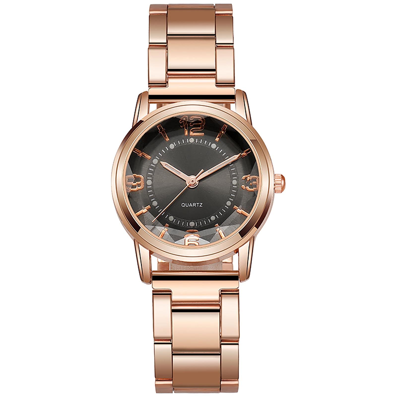 Parodais Women's Watch - Stainless Steel Band, Luminous Dial, Casual & Daily Wear - Black | Perfect for Office, Dating, and Outdoor Activities