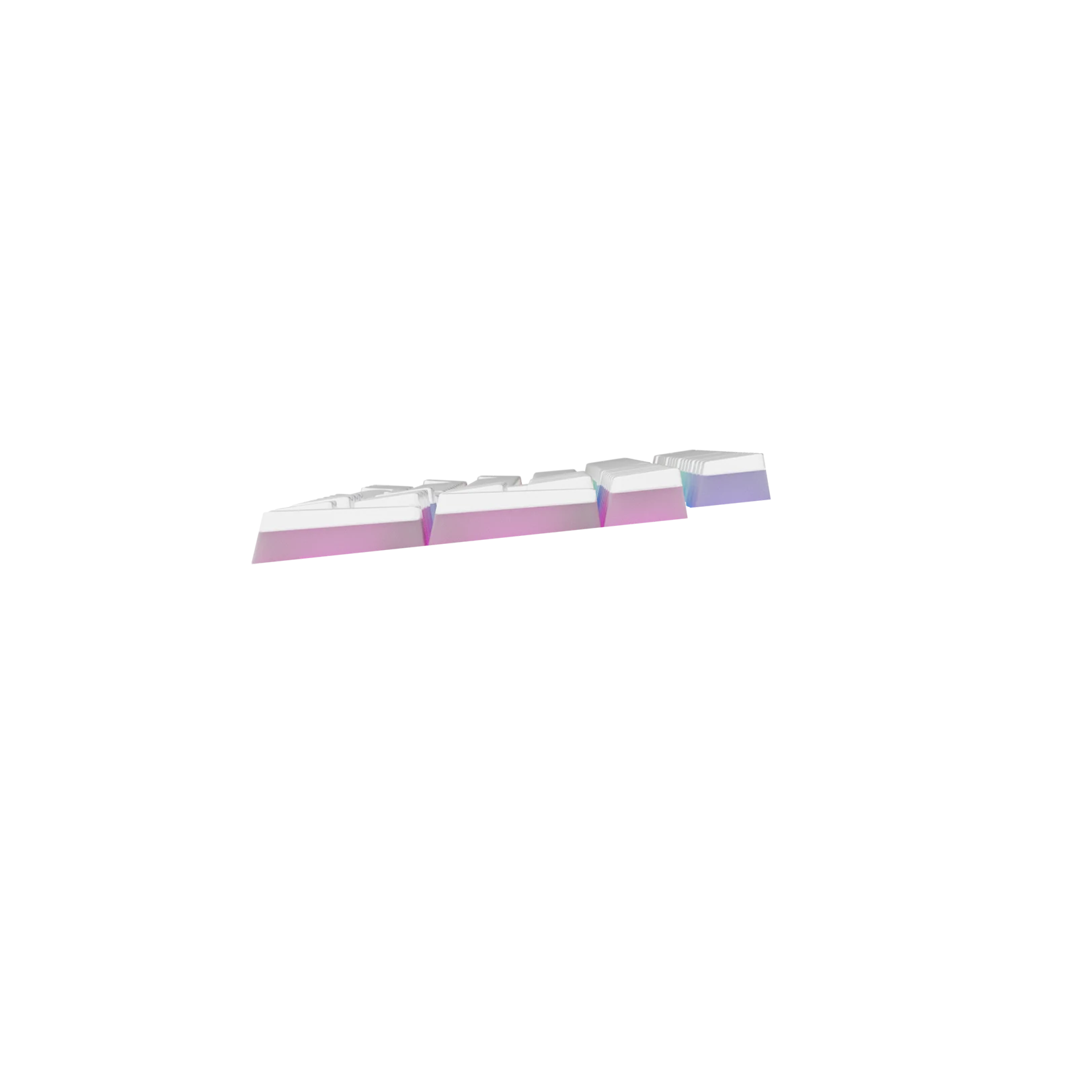 Aura V3 White Keycaps for Mechanical Keyboards - UK Layout | Premium PBT Keycap Set for Gaming & Typing | Compatible with Cherry MX Switches & RGB Backlit Keyboards