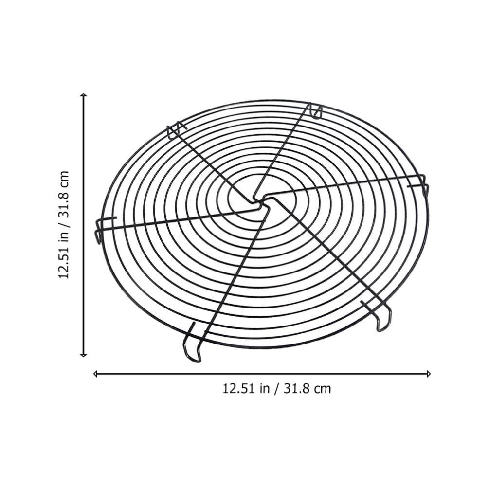 2-Pack Stainless Steel Cake Cooling Racks - 12 Inch Baking Cooling Mesh Rack for Cakes, Cookies & Pastries - Durable Baking Supplies for Home & Professional Bakers - Perfect for Cooling, Decorating & Serving Desserts