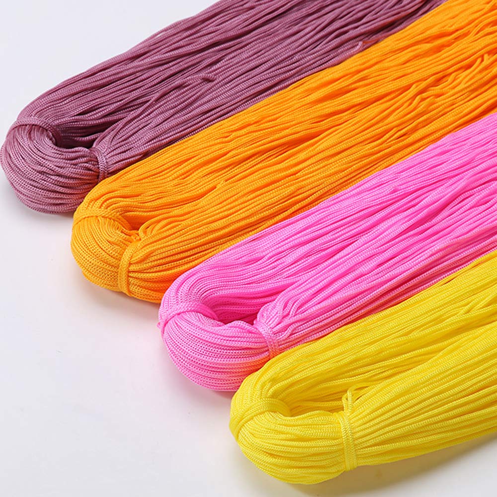 400g Knitting Yarn for Crochet Hats & Bags - Soft Hand Knitting Nylon Yarn in Pink & Purple - Perfect for DIY Crafts, Scarves, and Winter Accessories