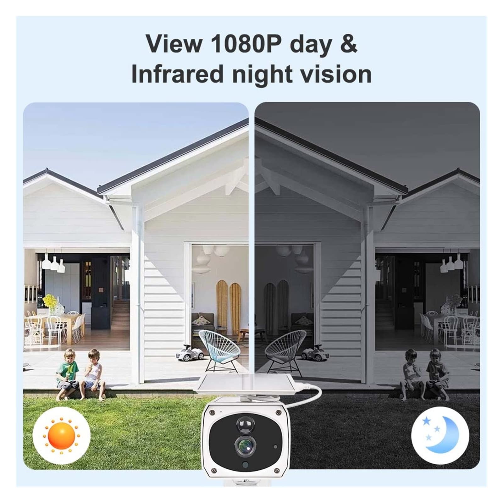 MZZYG 4G Solar Security Camera - Wireless WiFi Outdoor IP Camera with 1080P HD, 120° Wide Angle, PIR Motion Detection & IR Night Vision - No Battery Required (Ideal for Home, Yard, and Business Surveillance)