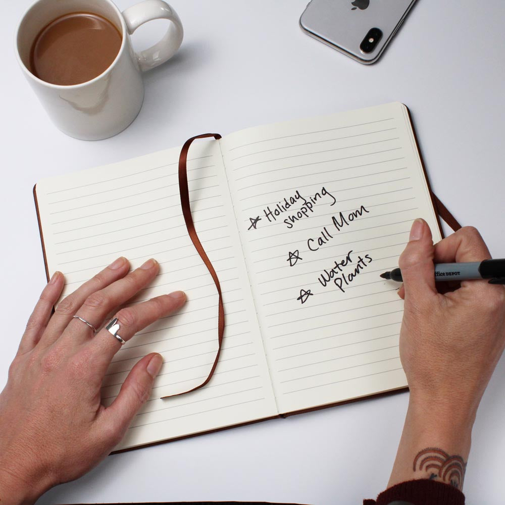 Dream Journal Vegan Leather Notebook - Inspirational Writing & Gratitude Diary for Mindfulness & Self-Care | Perfect for Meditation, Goal Setting & Personal Reflection