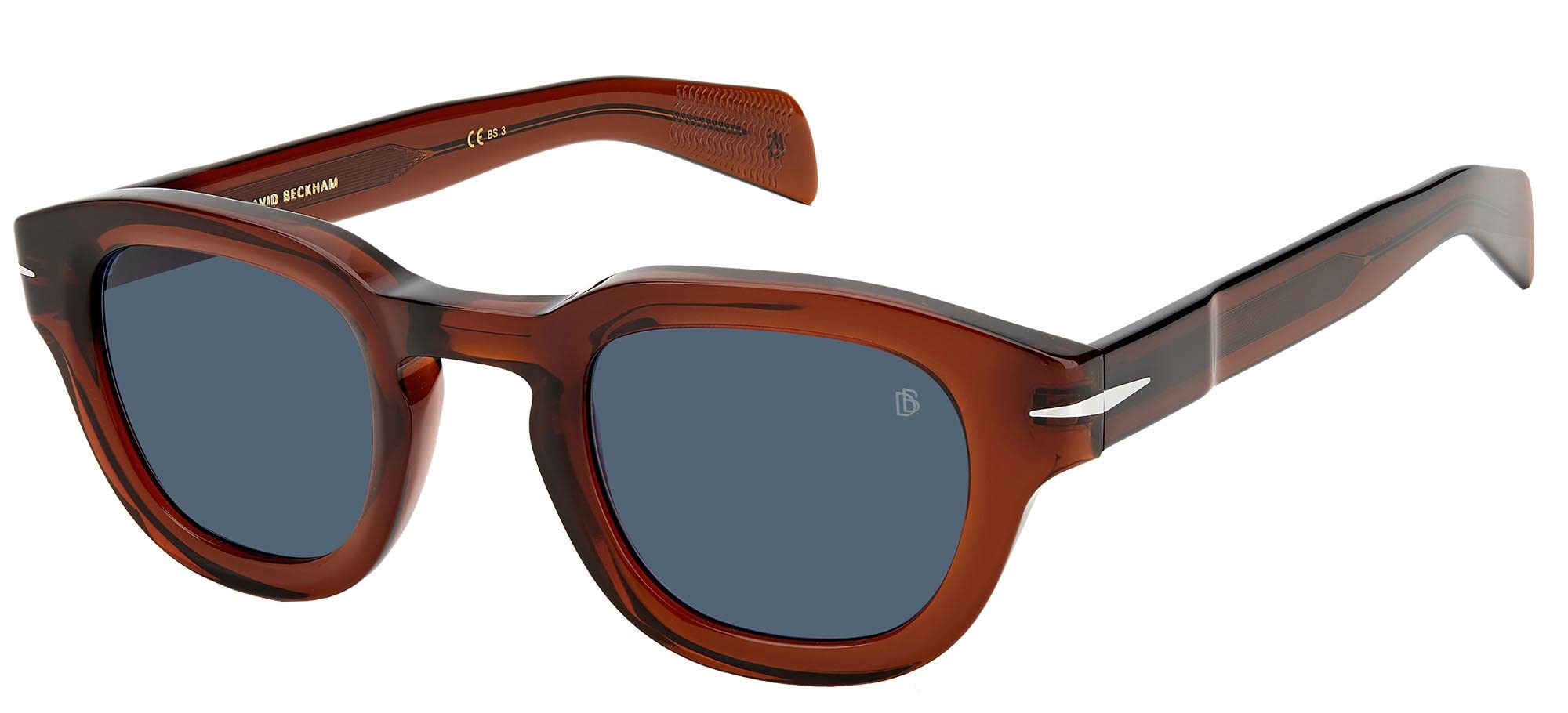 David Beckham DB 7062/S 09Q Brown Sunglasses for Men - 45mm Lens, 27mm Bridge, 145mm Temple - Perfect for Driving, Outdoor Sports & Fashion Accessories