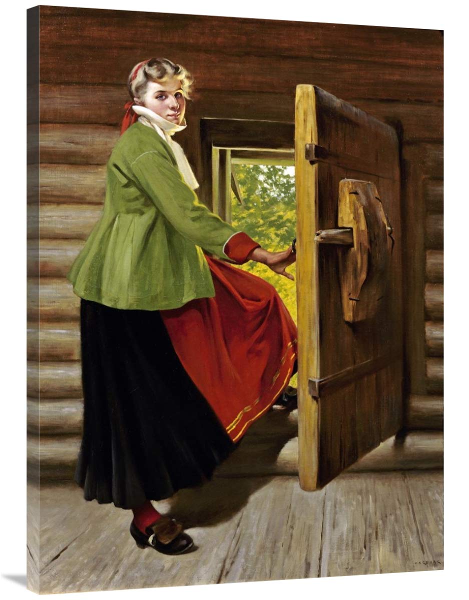 40-inch August Hagborg A Dalecarlian Beauty Art Print - Premium Canvas Wall Decor for Living Room, Bedroom & Office