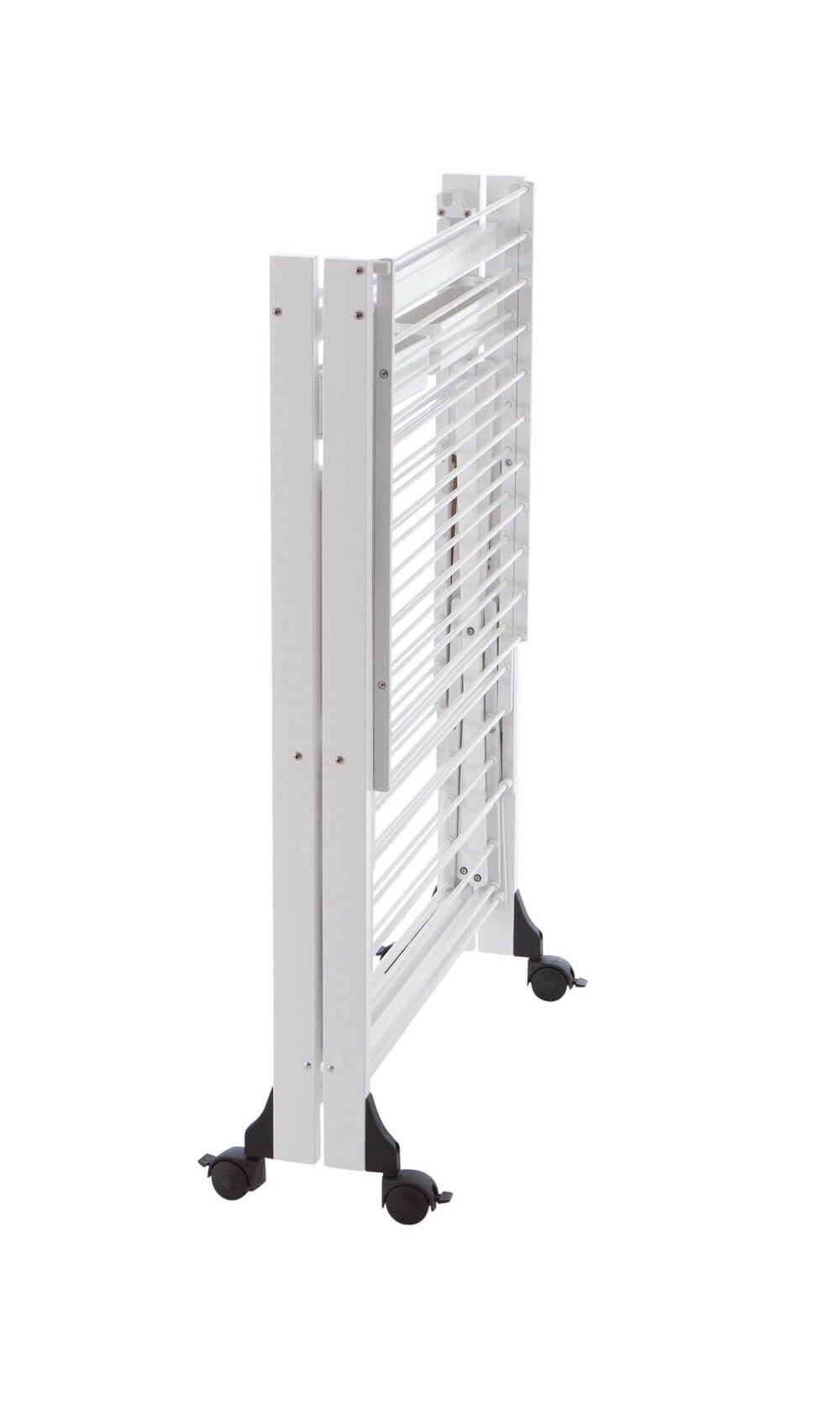 Gabbiano Foldable Clothes Airer Drying Rack - White | Space-Saving Laundry Drying Solution for Apartments, Dorms & Small Spaces