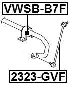 VW Front Stabilizer Bushing 3C0411303Aa - Replacement Suspension Part for VW Golf, Jetta, Passat | Improves Ride Comfort & Handling for Smooth Driving