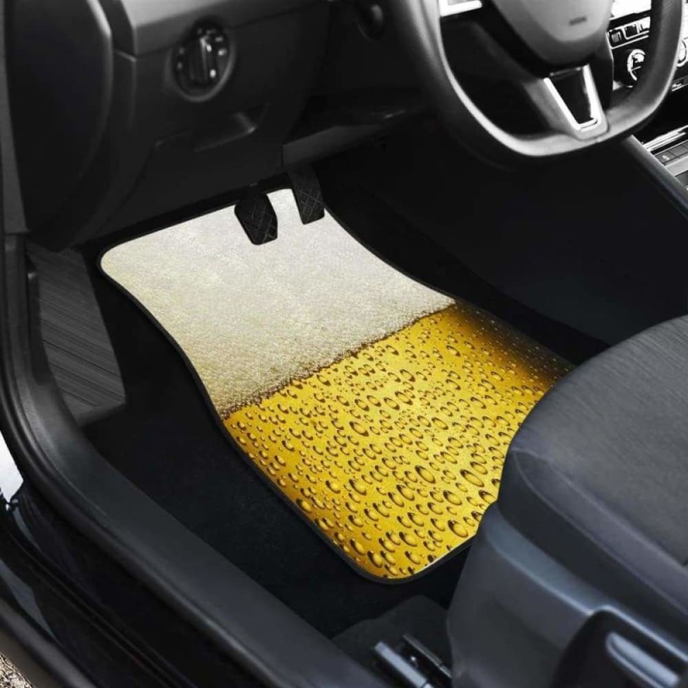 Premium All-Weather Beer Car Floor Mats - Heavy Duty Protection for Trucks & SUVs - Perfect for Camping, Tailgating & Outdoor Adventures