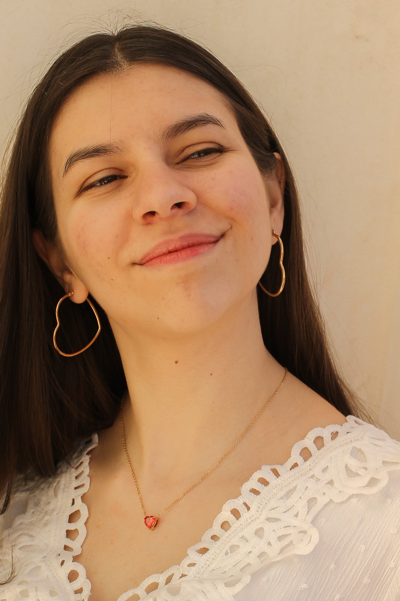 Jumbo Heart Hoop Earrings - Large Gold Plated Dangle Earrings for Women | Perfect for Valentine's Day, Date Night & Special Occasions