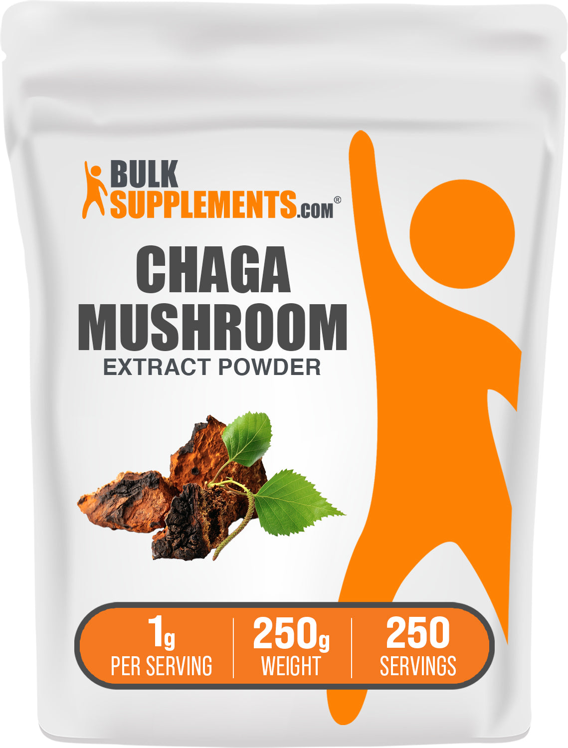 Organic Chaga Mushroom Extract Powder - Immune Support & Antioxidant Boost - 100% Pure & Natural for Tea, Coffee, and Smoothies - Vegan & Gluten-Free Supplement