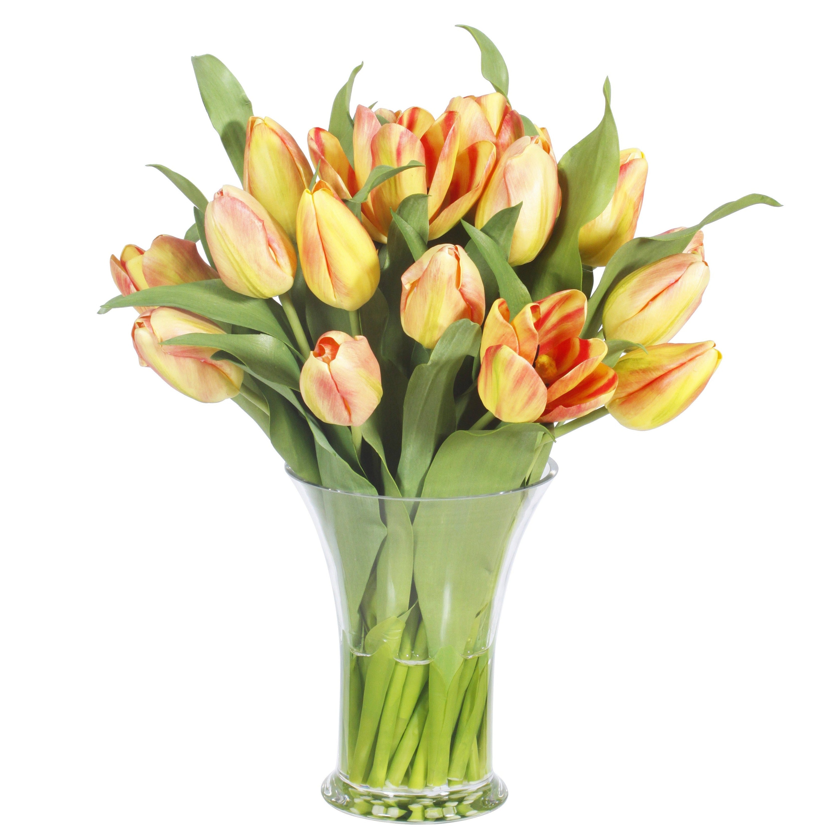 Beautiful Glass Tulip Flower Decoration - Elegant Home & Office Decor for Spring, Weddings, and Gifts