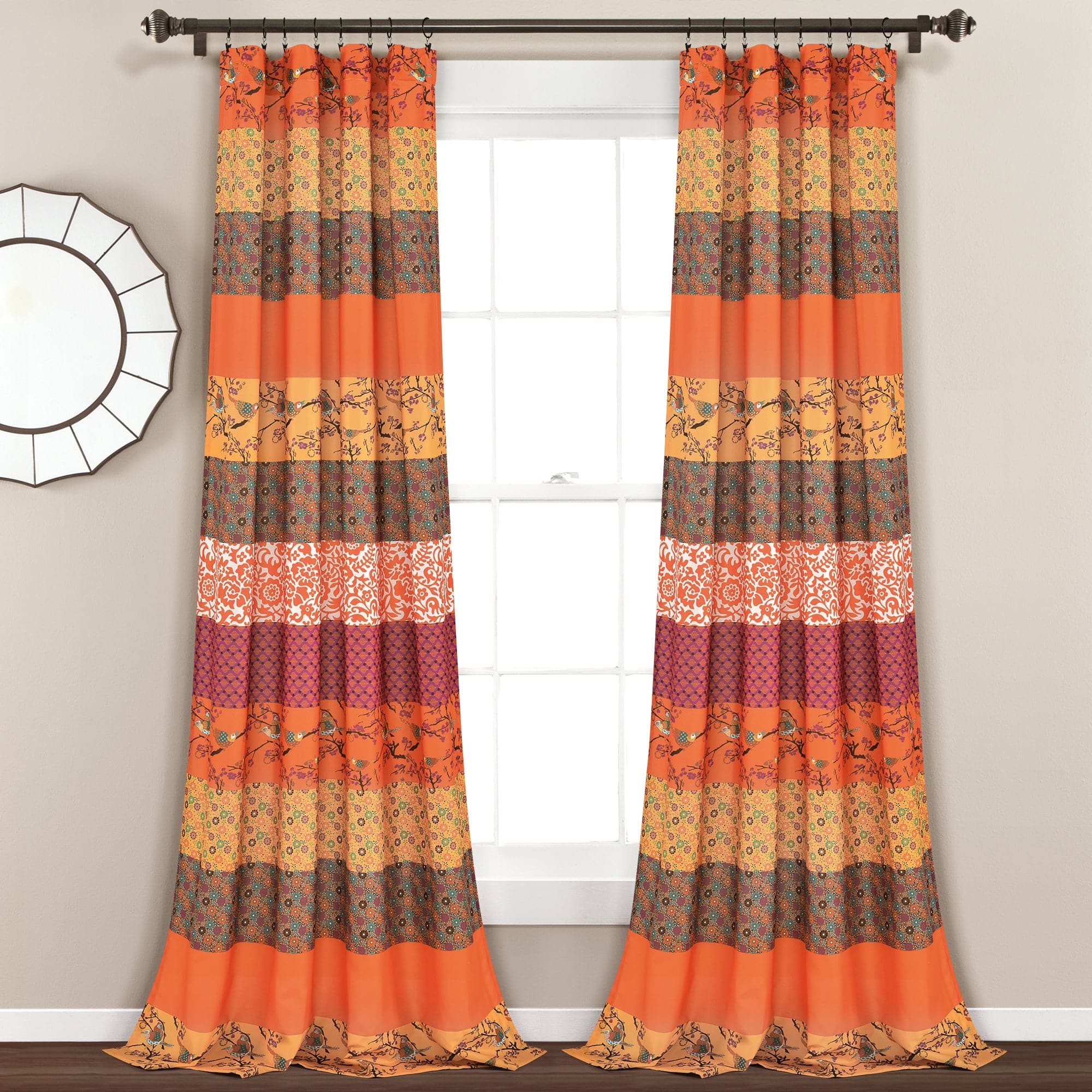 Royal Empire Window Curtain Panel Set - Elegant Blackout Drapes for Living Room & Bedroom - Thermal Insulated Room Darkening Curtains for Home Decor
