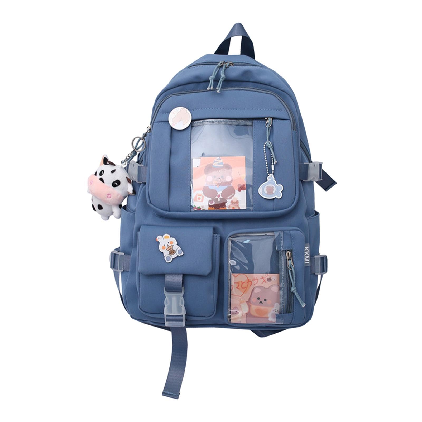 MYADDICTION Women's Backpack - Cute & Durable Knapsack for Travel, School, Work | Lightweight Book Bag for Women, Teens & Girls | Perfect for College, Commuting & Daily Use (Blue)