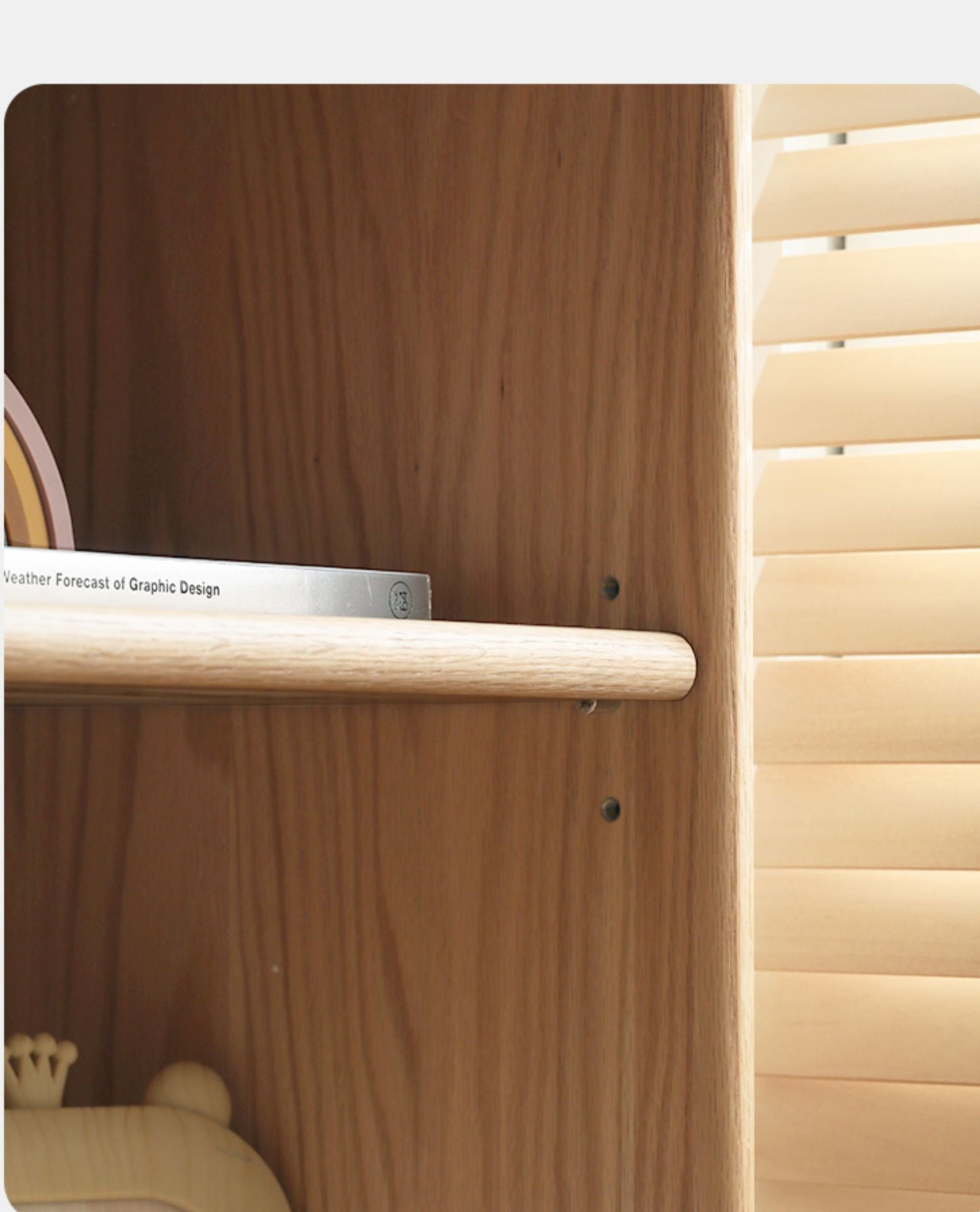 Solid Oak Wood Wardrobe Bookcase - Free Combination for Bedroom, Living Room, and Office Storage