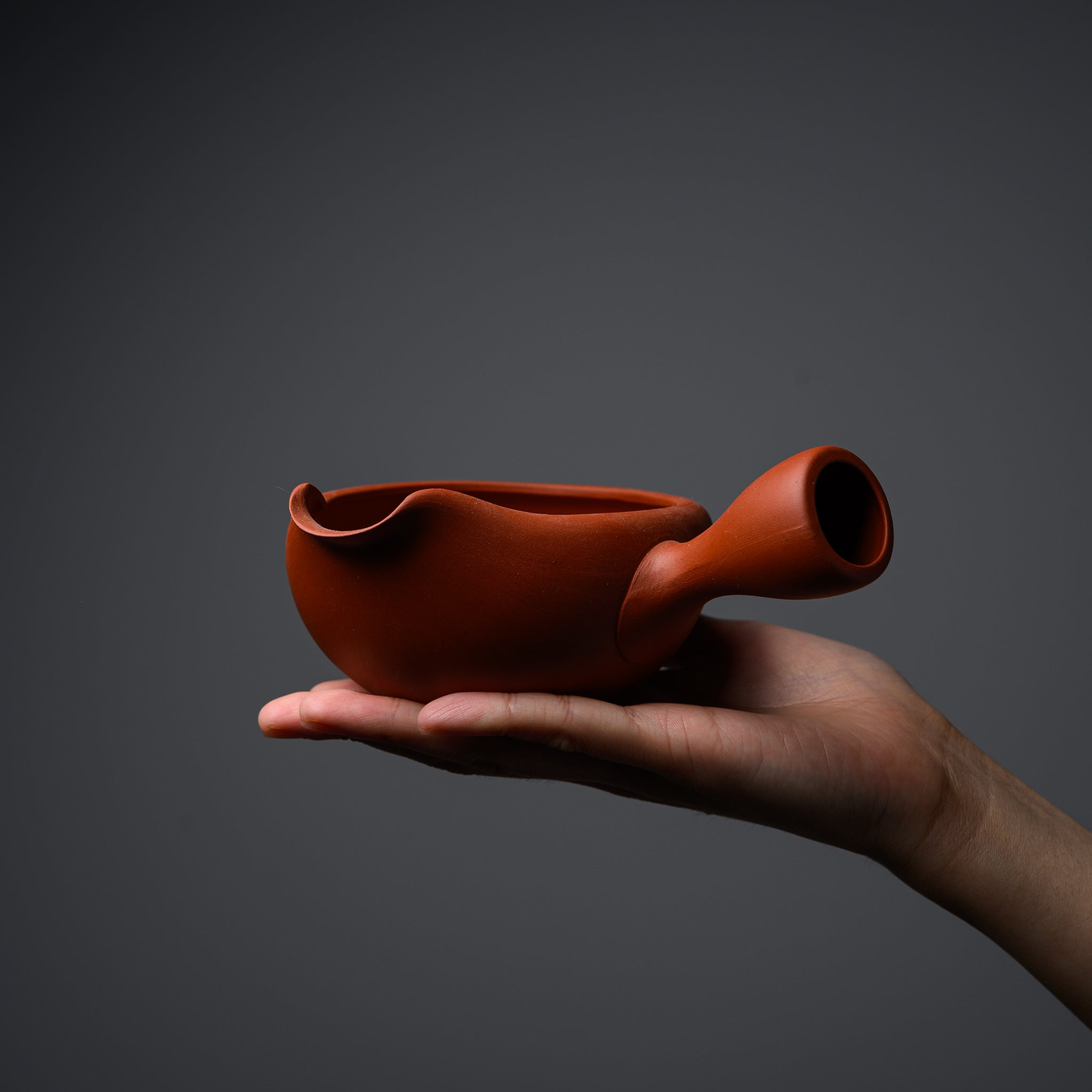 Premium JINSUI Tokoname Ware Yuzamashi - Authentic Japanese Red Clay Tea Water Cooler for Traditional Tea Ceremony & Hot Beverage Serving