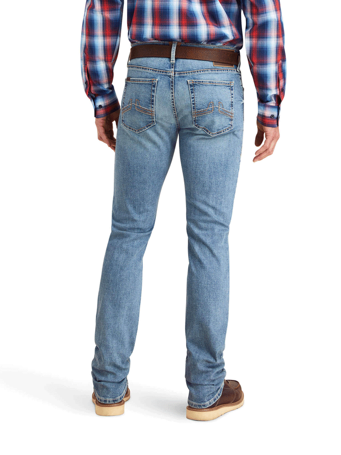 Ariat Men's Modern Ramon Slim Leg Jean Gaviota - M8 Size | Durable & Comfortable Denim for Work, Casual Wear & Outdoor Activities