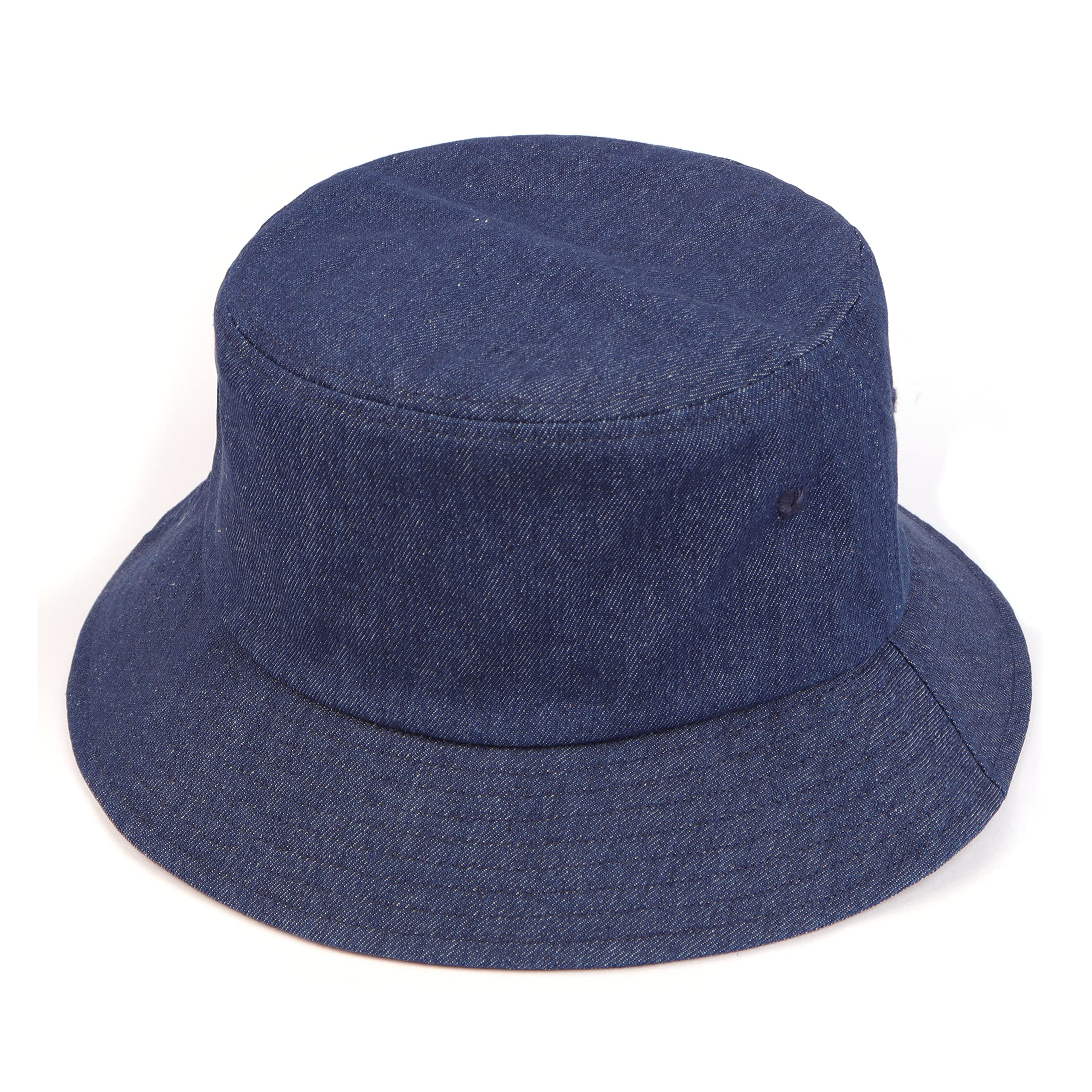 Zylioo XX-Large Denim Bucket Sun Hat for Women - Oversized Packable Fisherman Hat with Adjustable Drawstring, Foldable Jean Summer Beach Hat - Perfect for Travel, Vacation, and Outdoor Activities