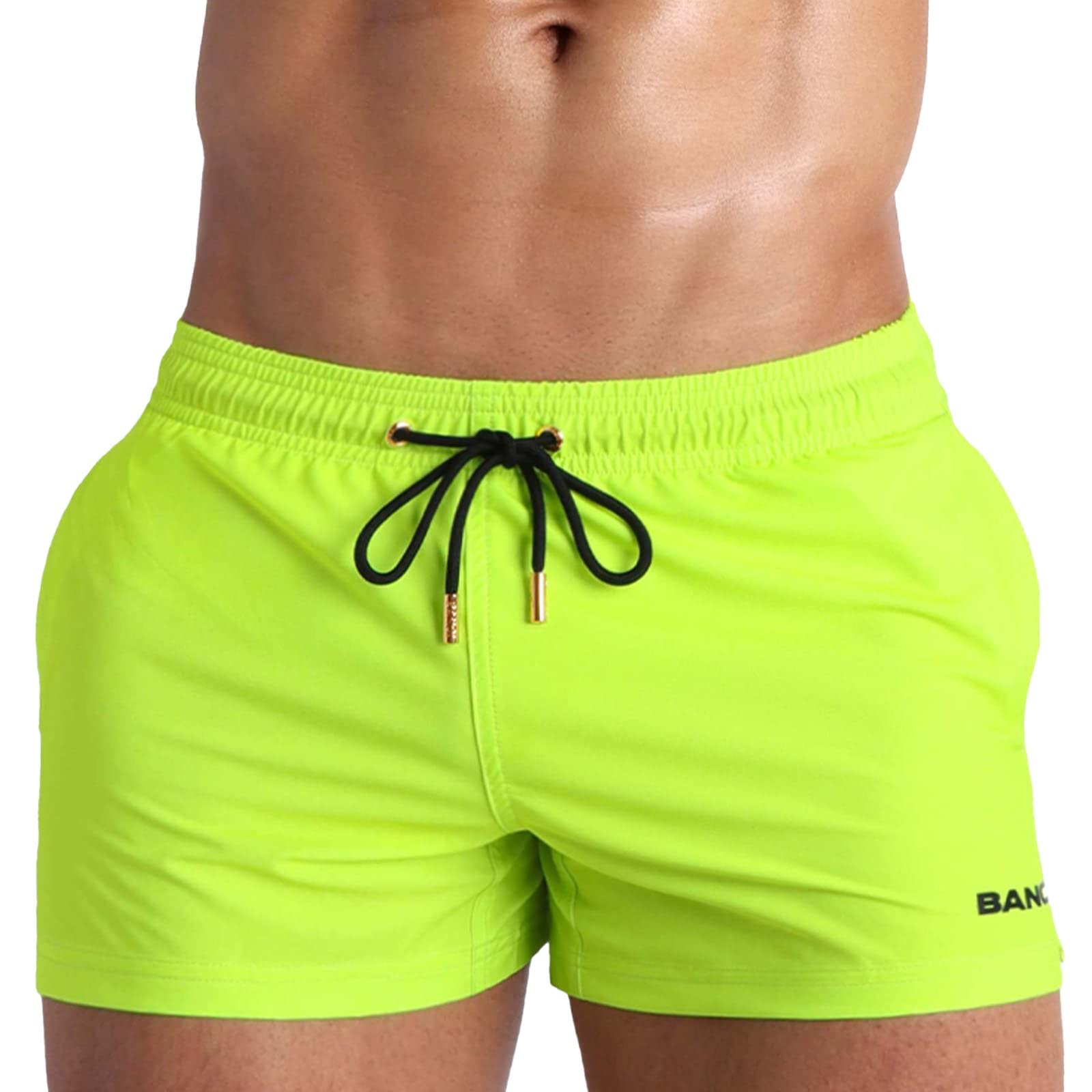Bang Men's Swim Trunks - Quick-Dry Stretch Swim Shorts with Elastic Waistband for Beach, Pool & Water Sports | Comfortable Shorter Length Swimwear for Summer Vacation