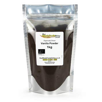 Organic Vanilla Powder 1kg - Whole Foods Grade, Pure & Natural for Baking, Desserts & Coffee | Premium Quality, Non-GMO, Gluten-Free | Perfect for Home Bakers & Professional Chefs