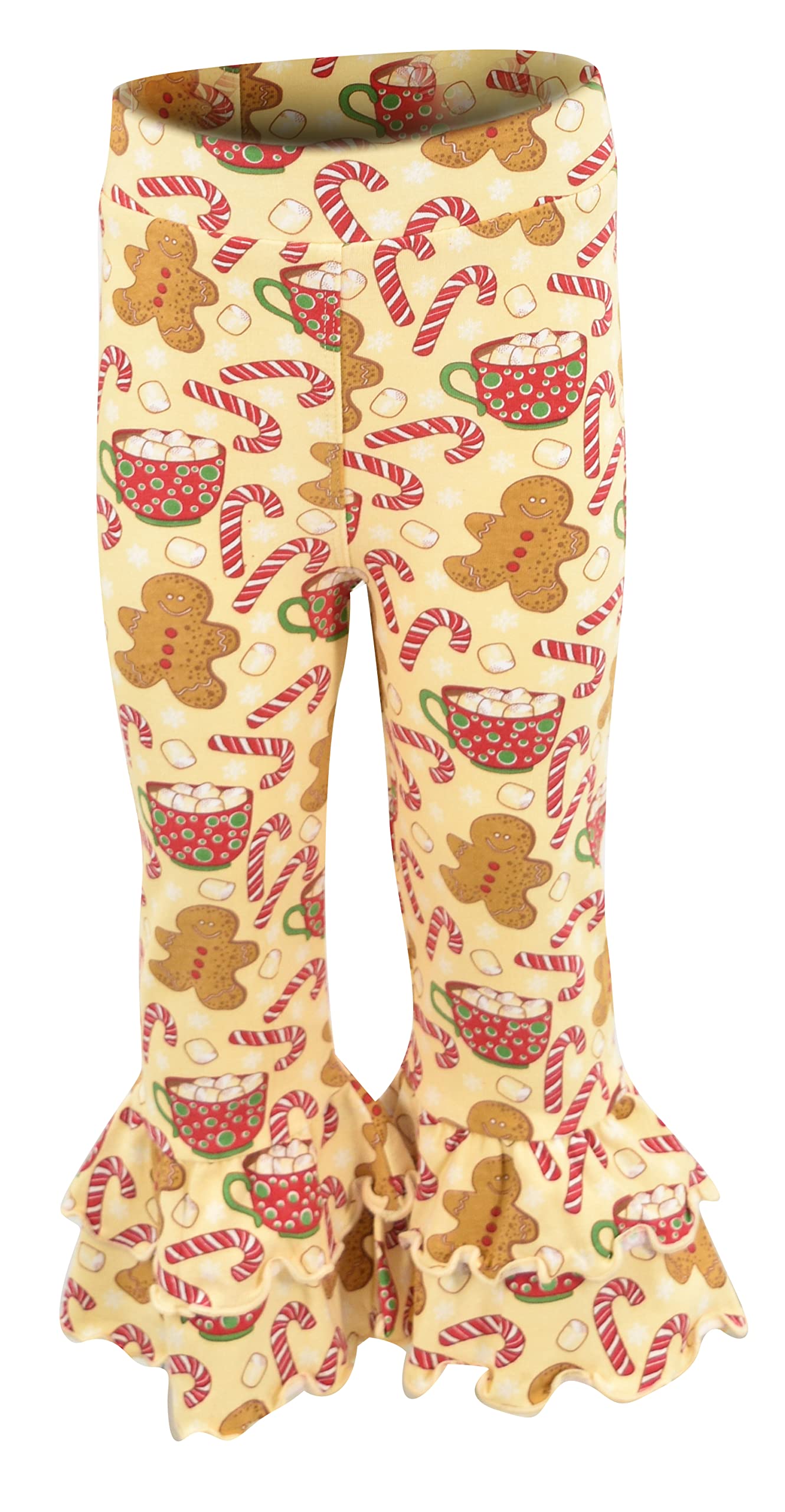 Girls 2-Piece Ruffle Leggings & Shirt Set for Toddlers - Playtime & Outings
