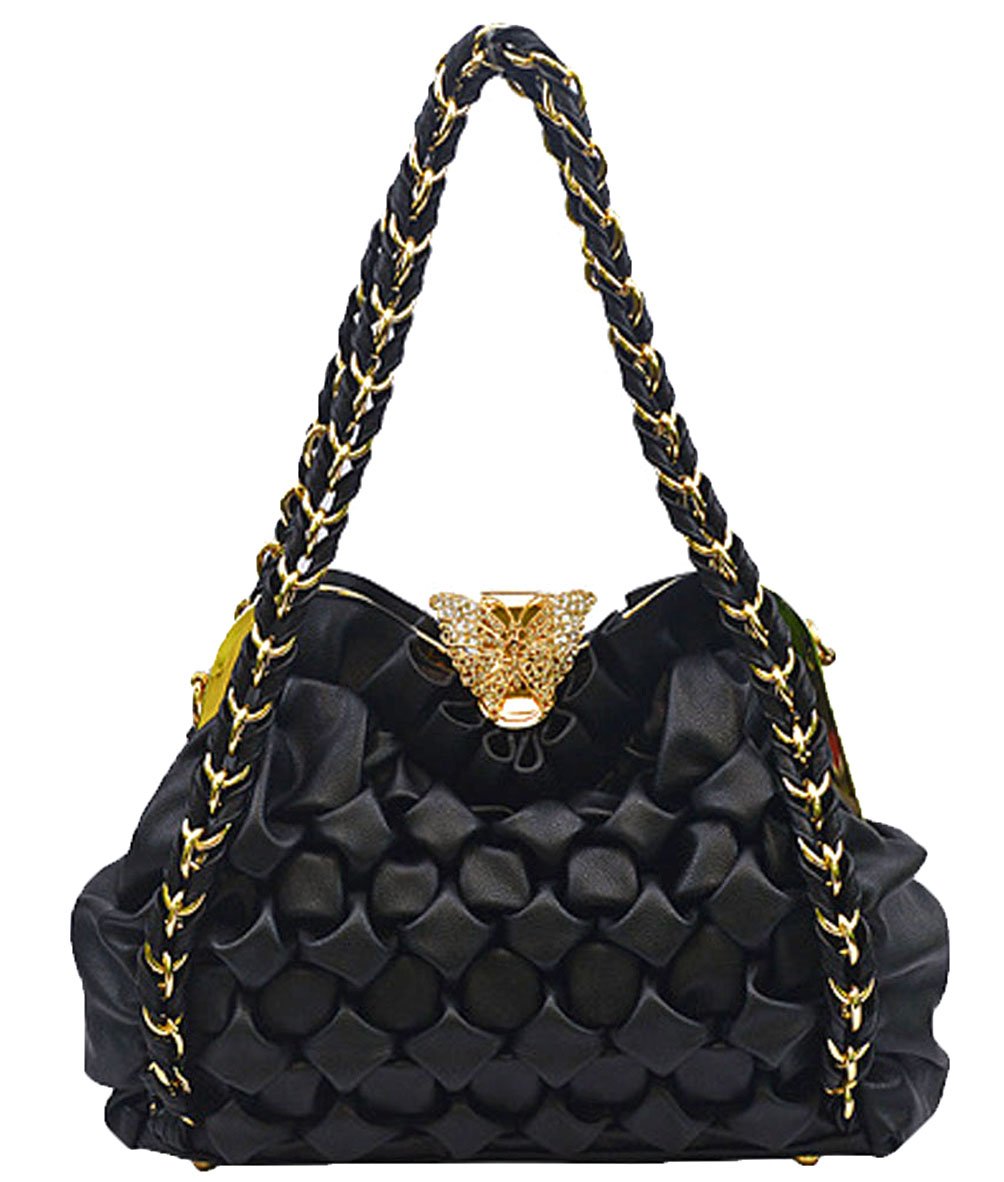 Elegant Quilting Handbag with Butterfly Design - Perfect for Parties, Weddings & Special Occasions