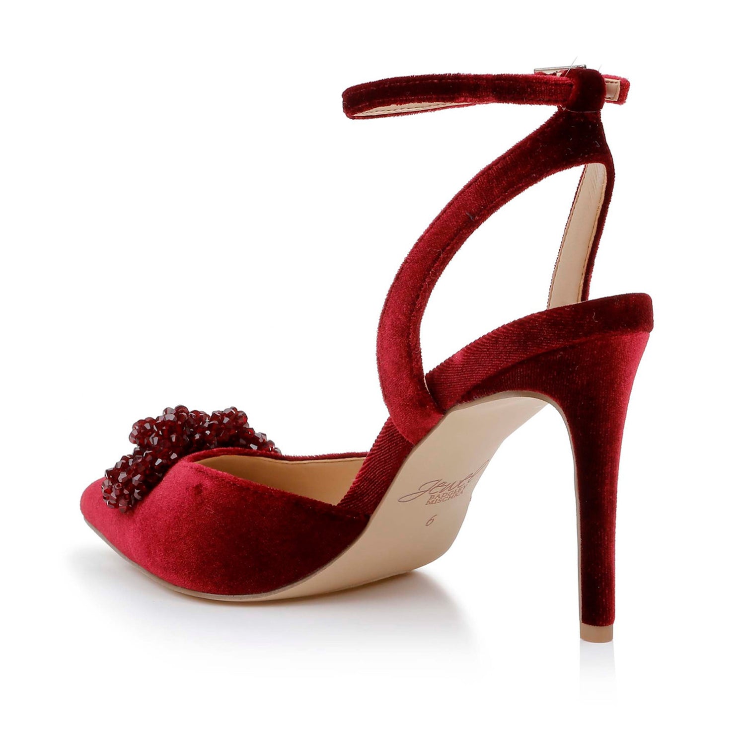 Badgley Mischka Women's Tailynn Heels in Bordeaux - Elegant Stiletto Pumps for Weddings, Parties & Special Occasions