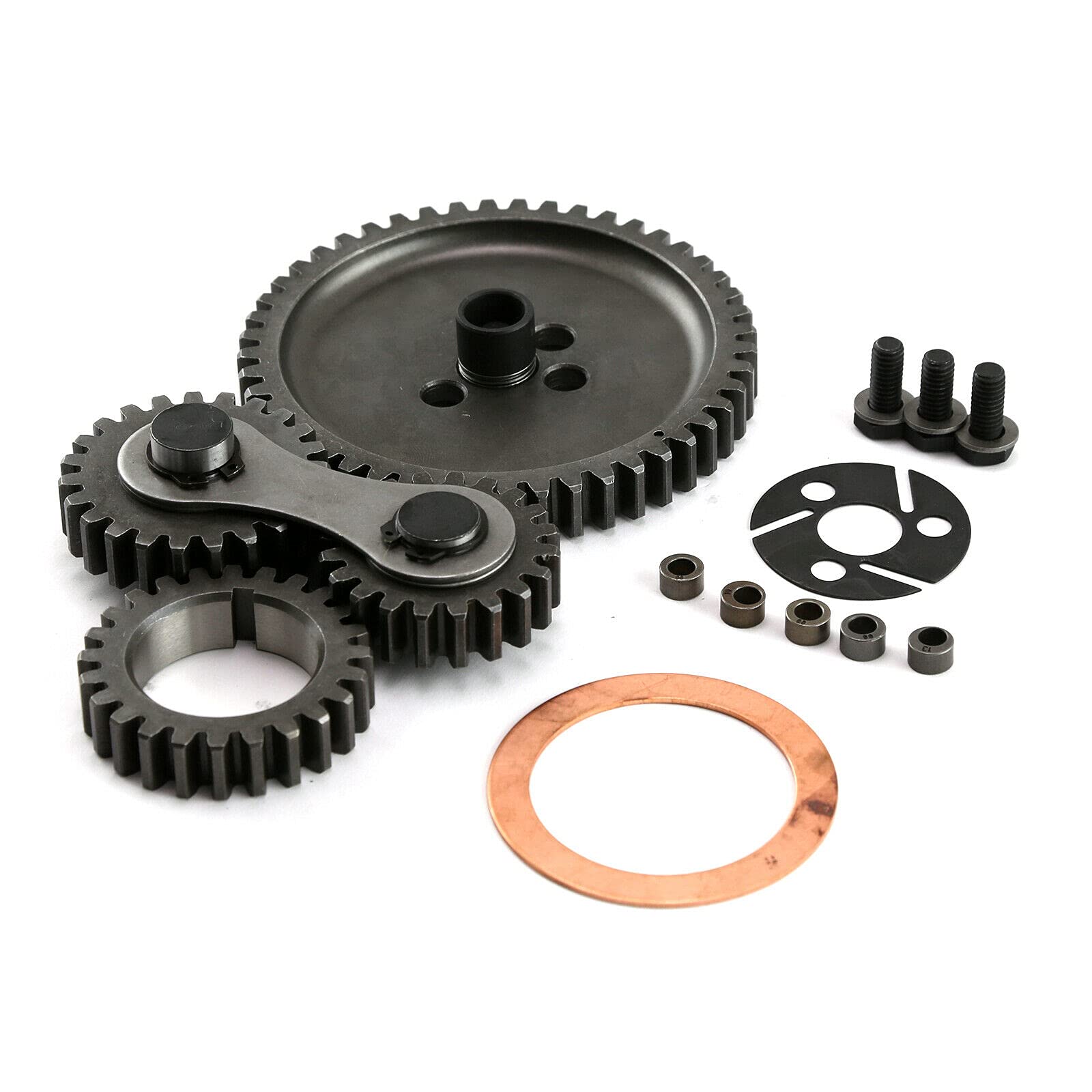 CPWYAXG Automotive Dual Idler Noise Timing Gear Transmission PCE267.1003 - Quiet Performance Timing Kit for Chevy, Ford, Dodge - Perfect for Engine Repair & Restoration Projects