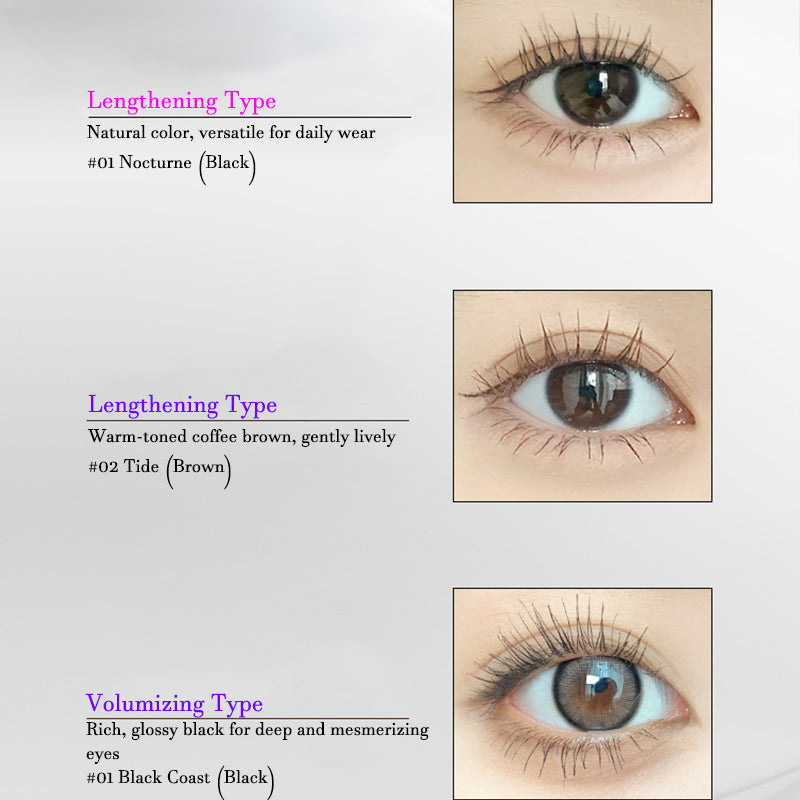 INSBAHA Volumizing & Lengthening Wave Mascara - Waterproof & Smudge-Proof for Dramatic Lashes - Perfect for Daily Wear, Parties & Special Occasions
