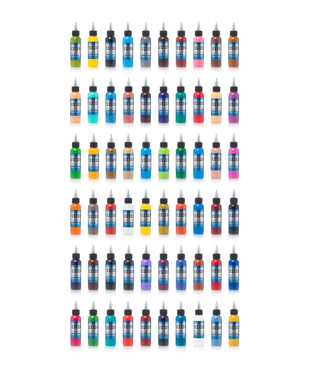 Fusion 60 Color Set - Premium Artist Paint Collection for Acrylic, Oil & Watercolor Painting - Perfect for Canvas Art, DIY Crafts & Home Decor Projects