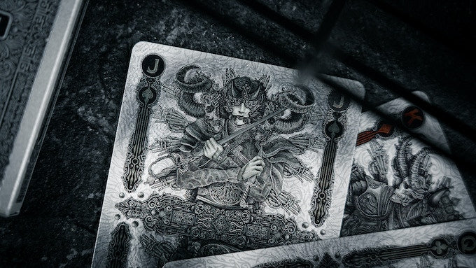 Devildom Dark Evil Gothic Style Playing Cards - Premium Quality for Magic Tricks, Poker Games, and Collectors - Perfect for Halloween, Themed Parties, and Cardistry Performances