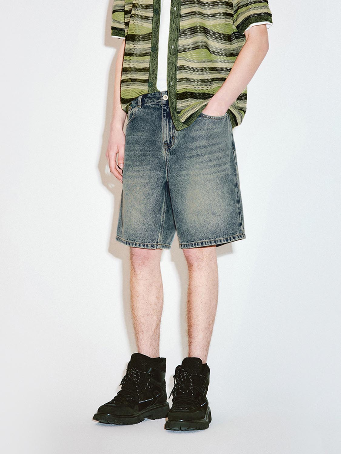 Stylish Women's Denim Shorts - High Waist Distressed Denim Shorts for Summer | Perfect for Casual Outfits, Beach Trips & Music Festivals