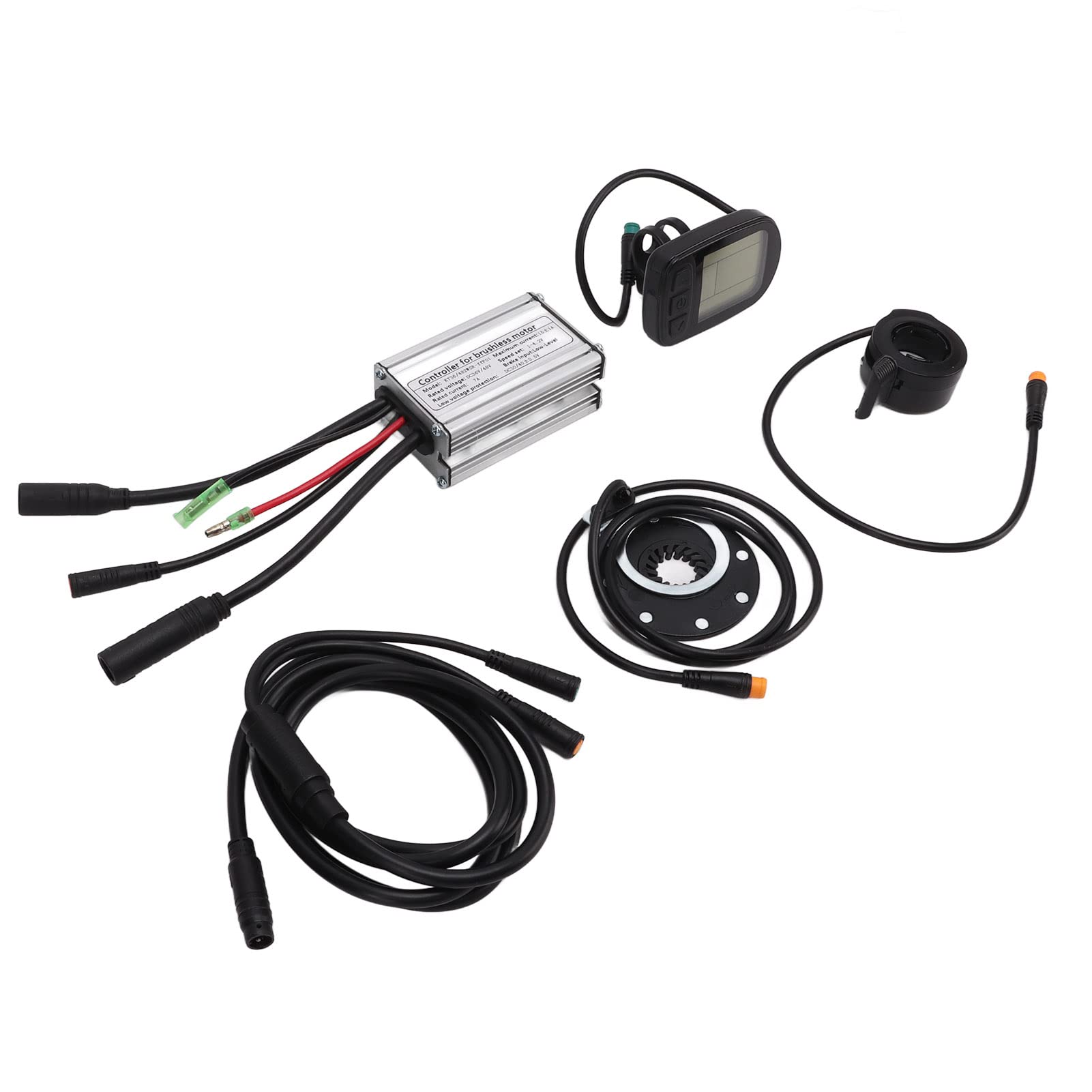 36V/48V Aluminum Alloy Electric Bike Conversion Kit for 350W Brushless Motors - Kadimendium Modification Set with Metal Case Controller | Perfect for DIY E-Bike Upgrades & Commuting