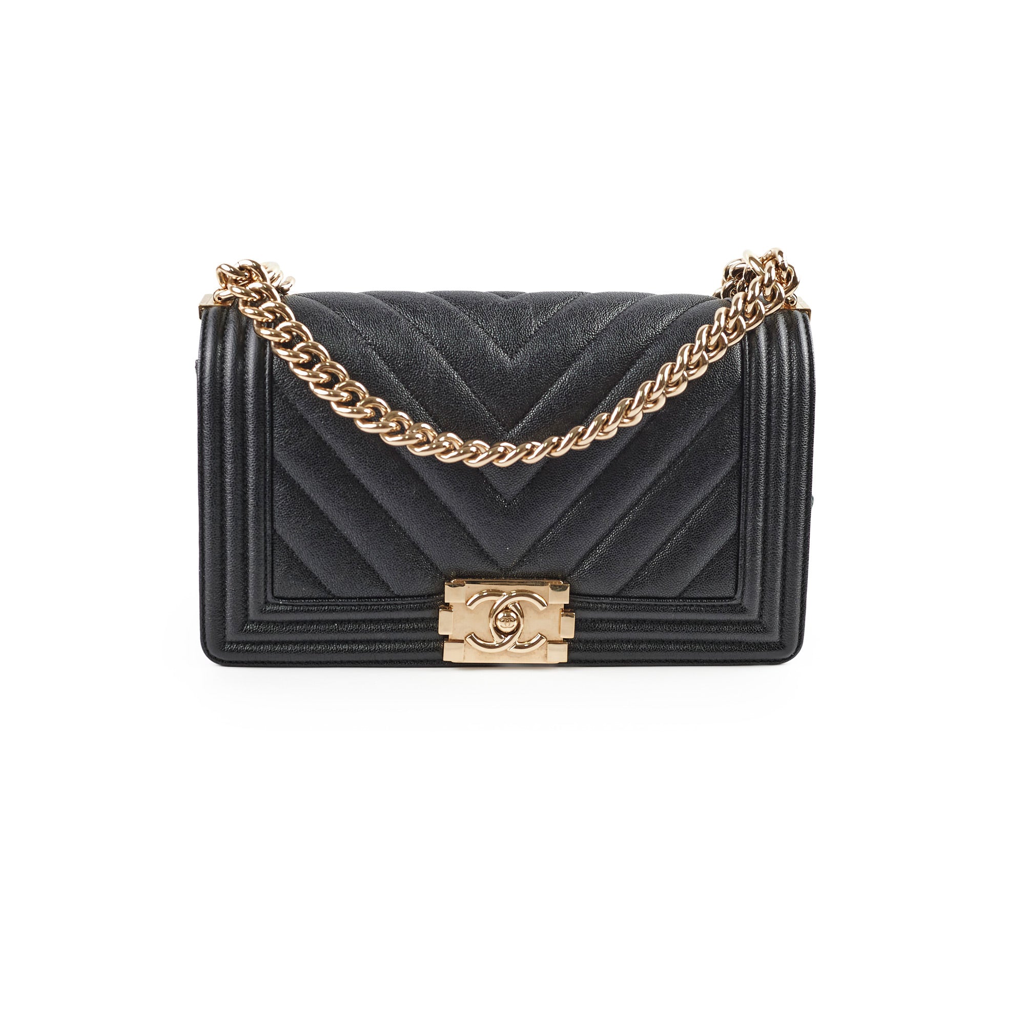 Chanel Boy Medium Flap Bag in Black Chevron Caviar Leather - Perfect for Evening Events & Luxury Fashion Accessories