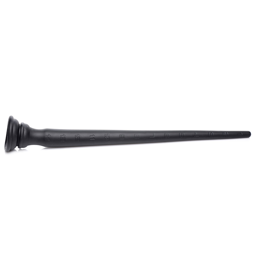 Premium Silicone Anal Hose with Tapered Design & Suction Cup Base - Adult Toy for Anal Play, Enema, and BDSM Scenes