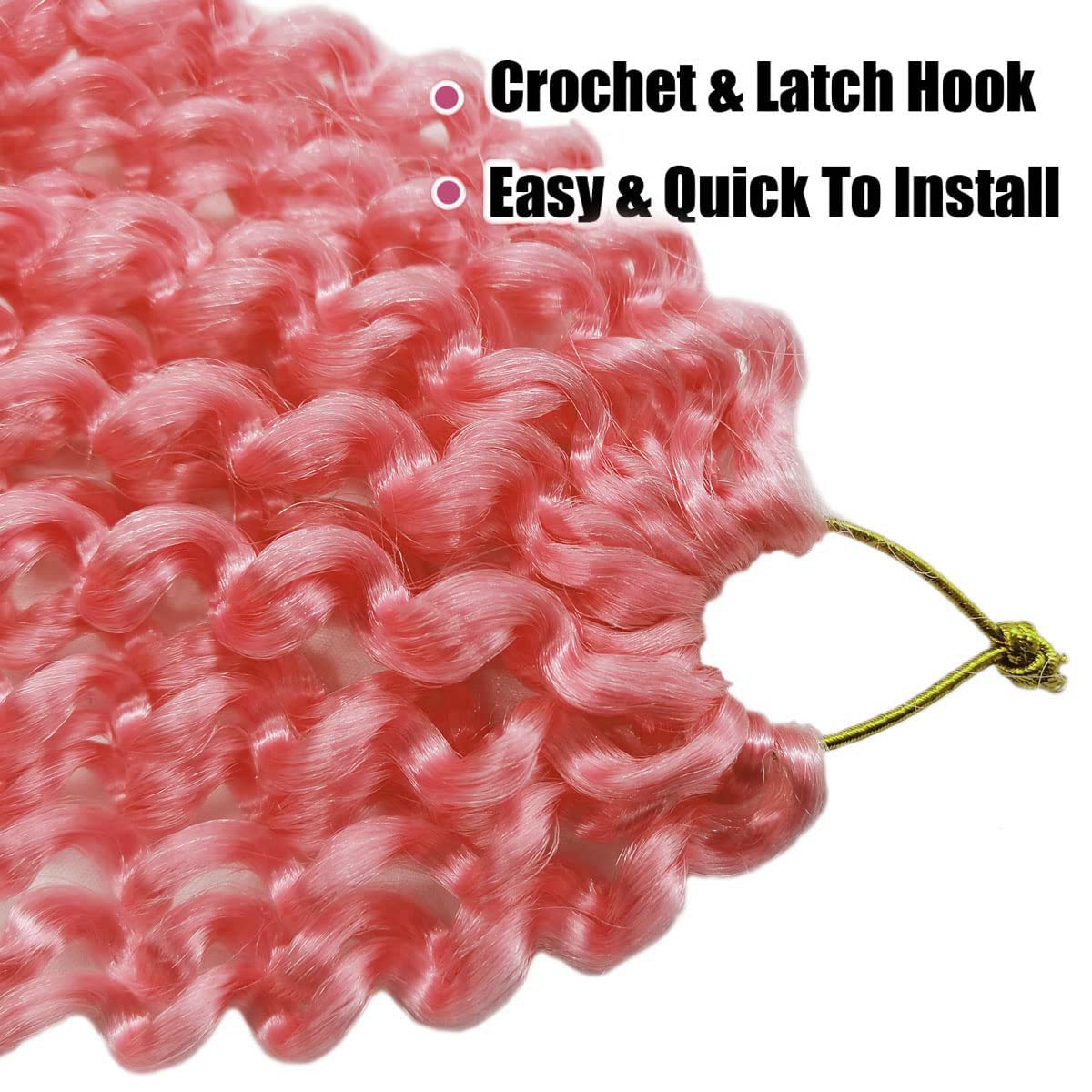 30 Inch Passion Twist Hair - 7 Packs Pink Water Wave Crochet Braiding Hair for Black Women | Synthetic Hair Extensions for Protective Styles, Box Braids & Natural Hairstyles