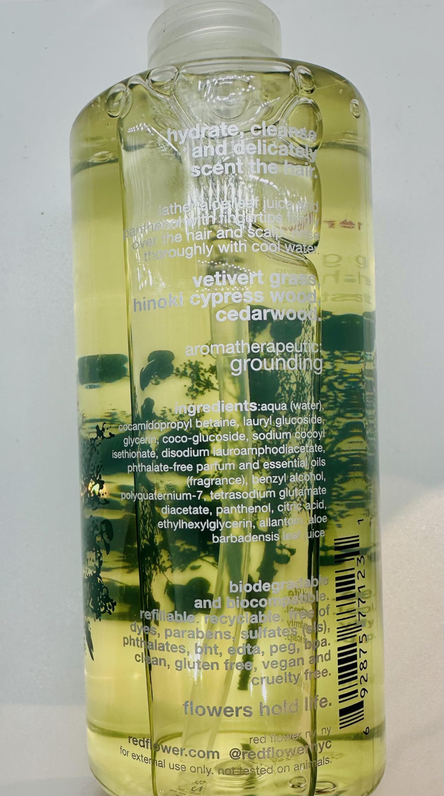 Red Flower Wanderlust Hydrating Shampoo for Dry & Damaged Hair - Sulfate-Free Moisturizing Hair Wash with Natural Oils for Soft, Shiny Hair | Perfect for Travel & Daily Hair Care