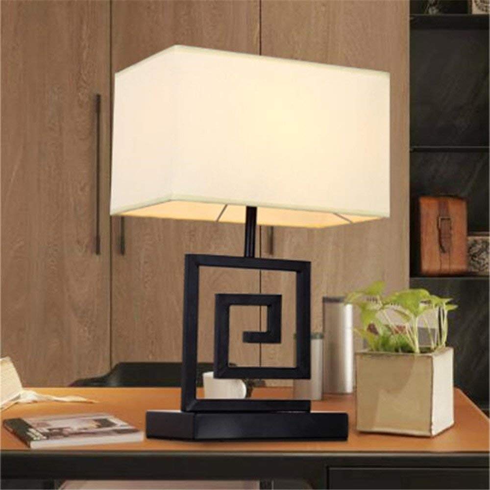 Eco-Friendly Solid Wood Desk Lamp with Eye-Caring Linen Shade - Adjustable Table Lamp for Bedroom, Office & Study (E27 Bulb Compatible) | Perfect for Reading, Working & Nightstand Lighting