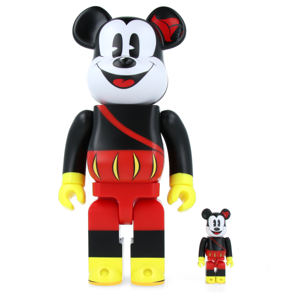 400% & 100% Bearbrick Mickey the Bard Collectible Art Toy - Disney Vinyl Figure for Home Decor, Office Display & Gift Giving