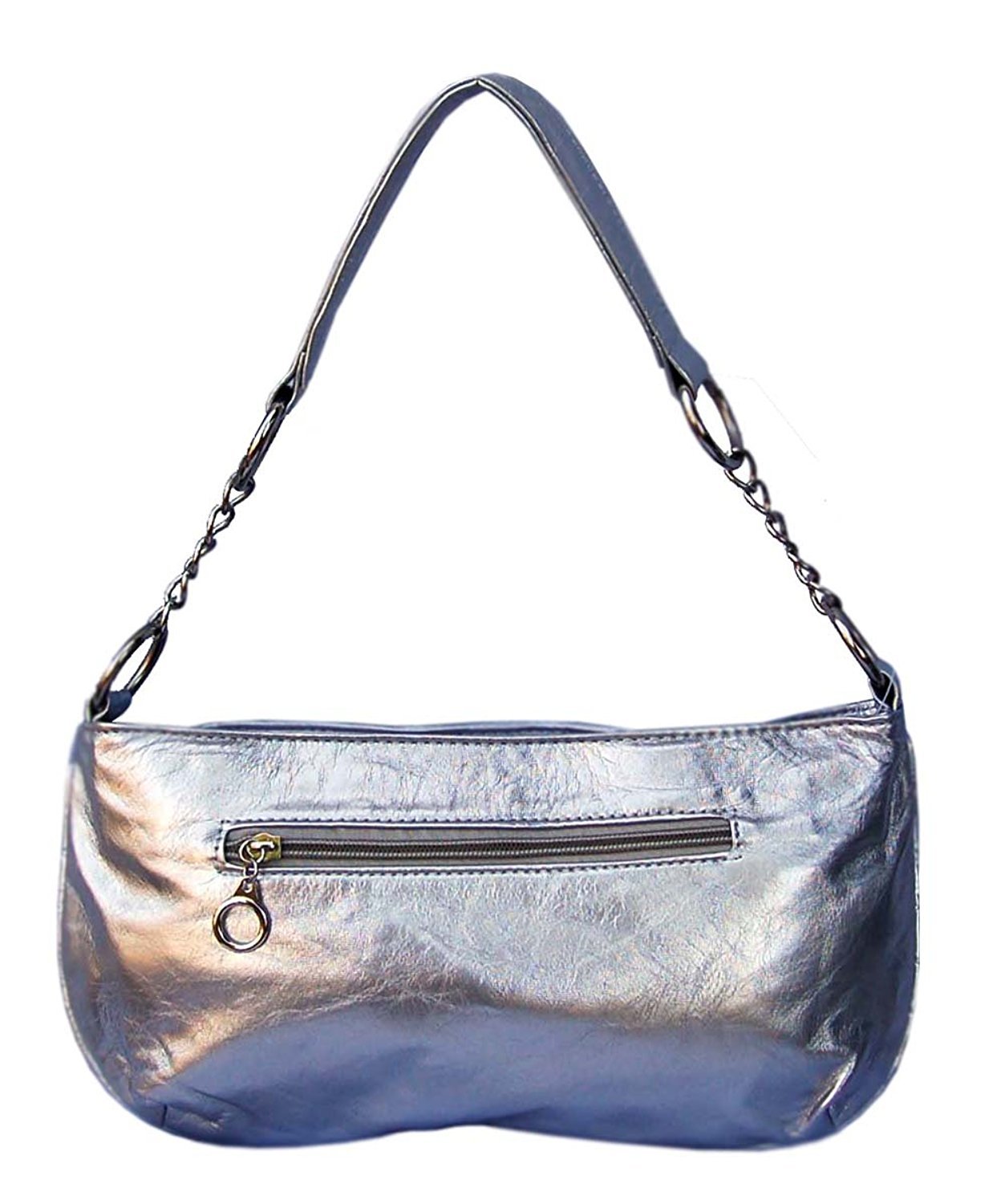 Elegant Silver Bejeweled Hobo Handbag for Women - Perfect for Evening Parties, Date Nights & Special Occasions