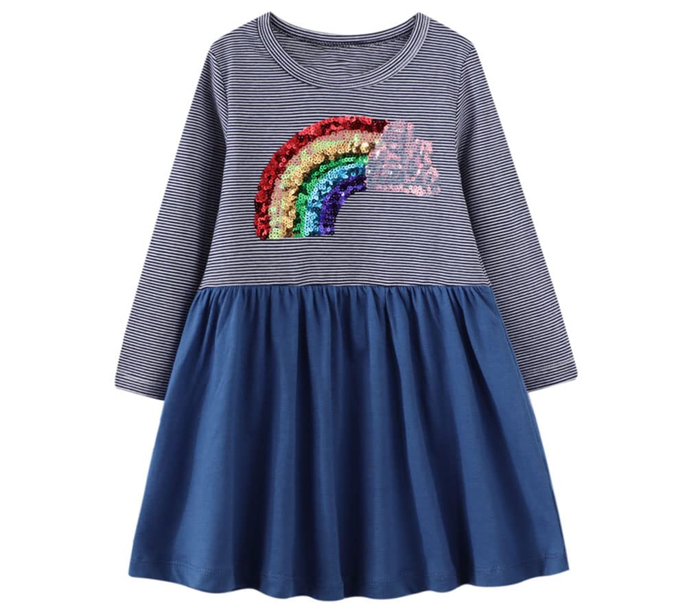 **Unicorn Tutu Dress for Toddler Girls 2-6T – Sparkly Sequin Summer Sleeve Party Dress for Birthday, Photo Shoots & Special Occasions**