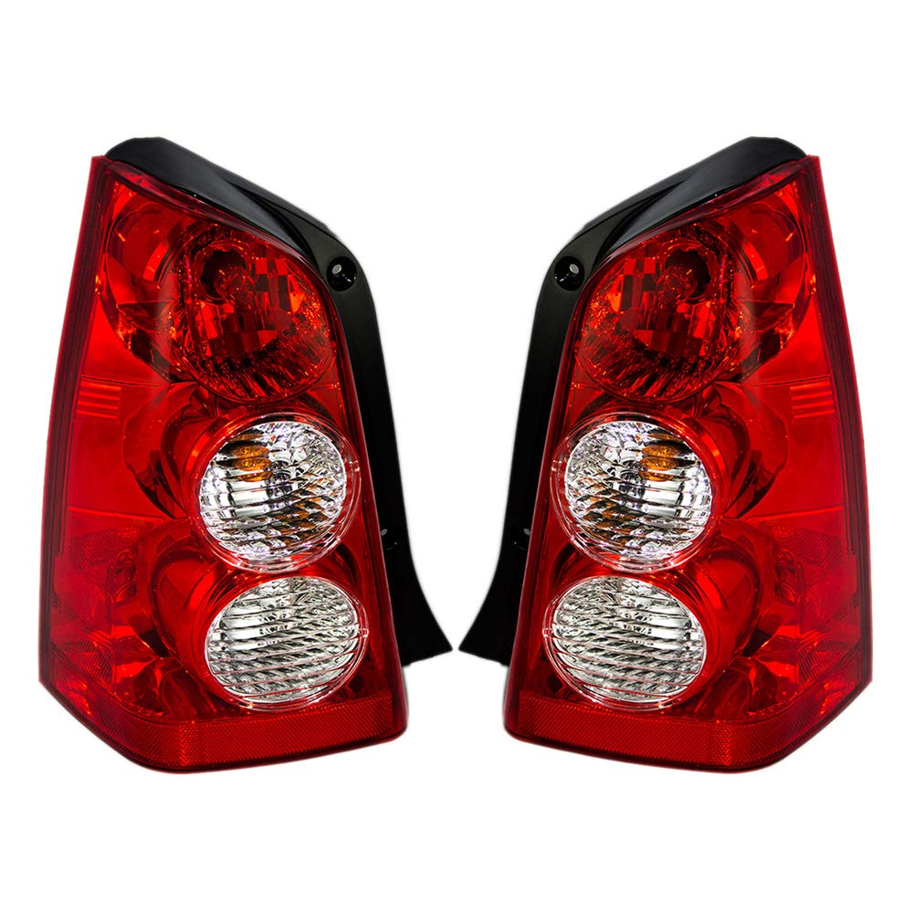 EPIC LIGHTING OE Style Halogen Tail Lights Assembly Replacement for 2005-2006 MAZDA TRIBUTE (Pair) - Compatible with Part Numbers MA2818107 MA2819107 EF9151180C EF9151170C - Perfect for Night Driving & Enhanced Vehicle Safety