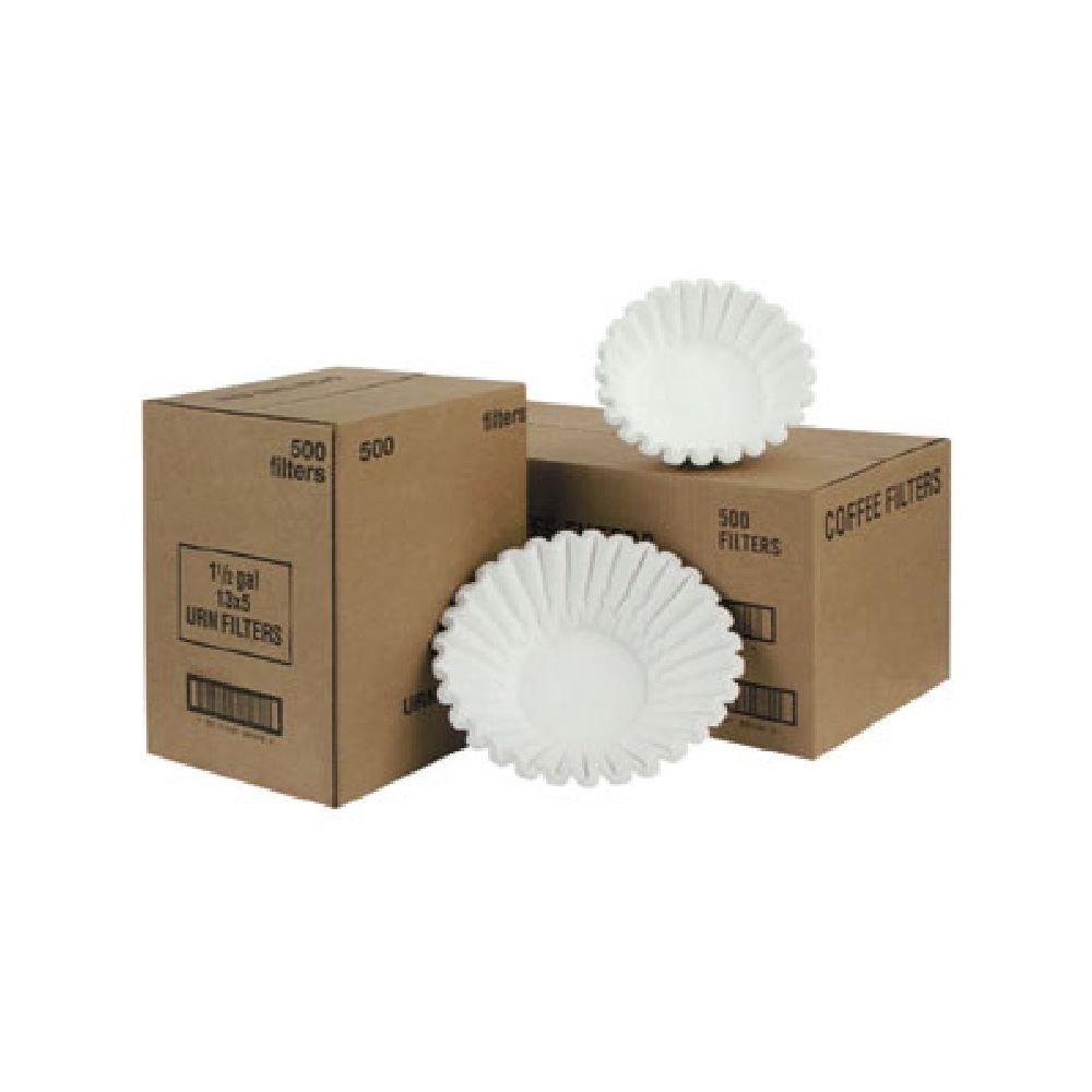Fetco F00400000 20 x 8 Inch Commercial Coffee Filters & Tea Bags - 500 Count Bulk Pack for Restaurants, Cafes & Offices