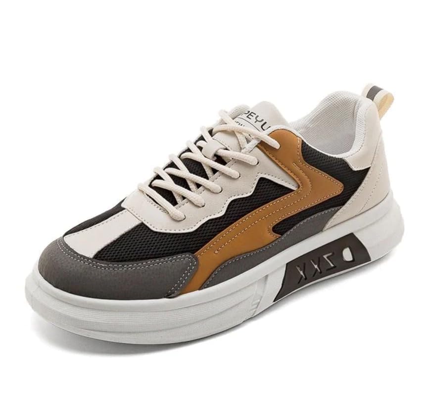 Stylish Casual Sneakers for Men & Boys - Colorful Block Design in Blue & White | Perfect for Everyday Wear, School & Outdoor Activities